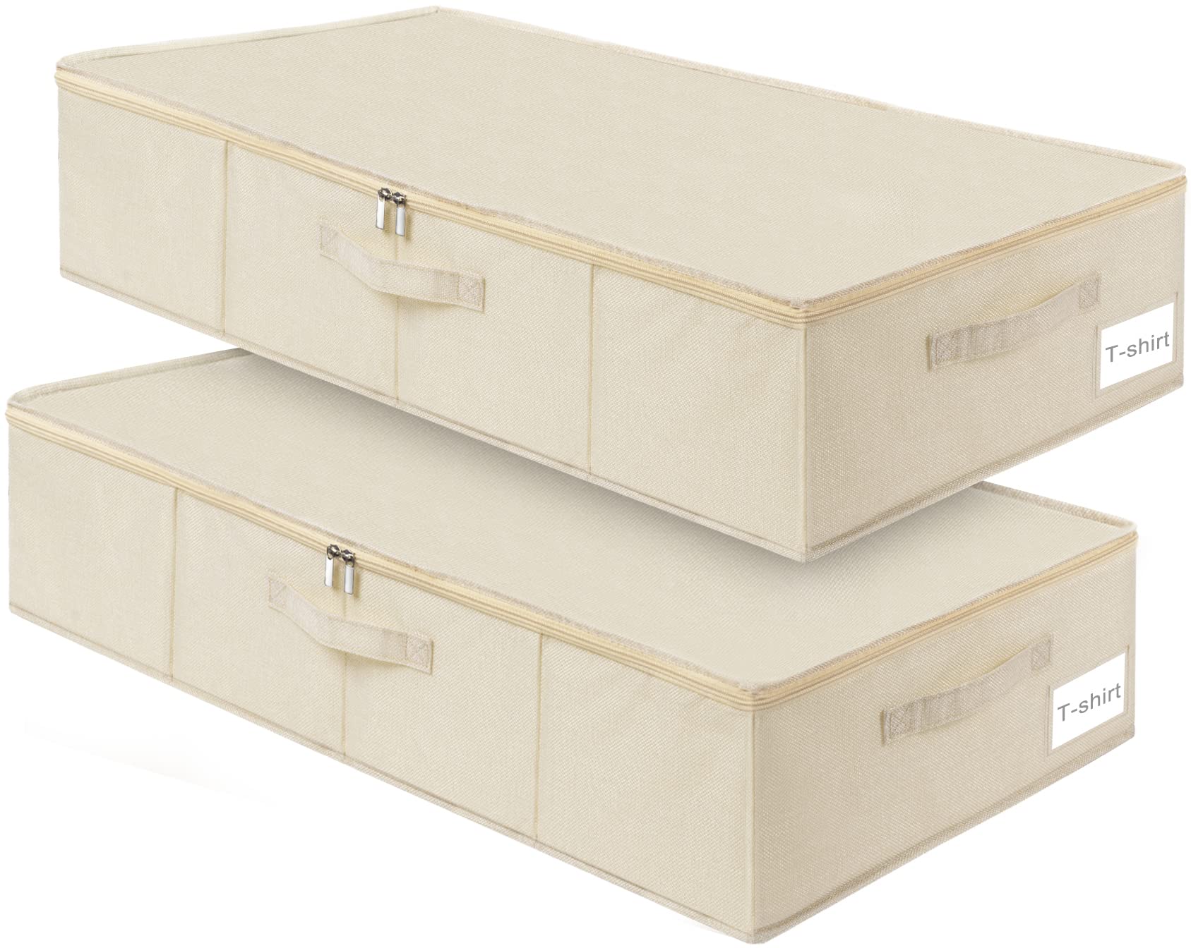 6 inch Tall Sturdy Under Bed Storage Box (2 Count)