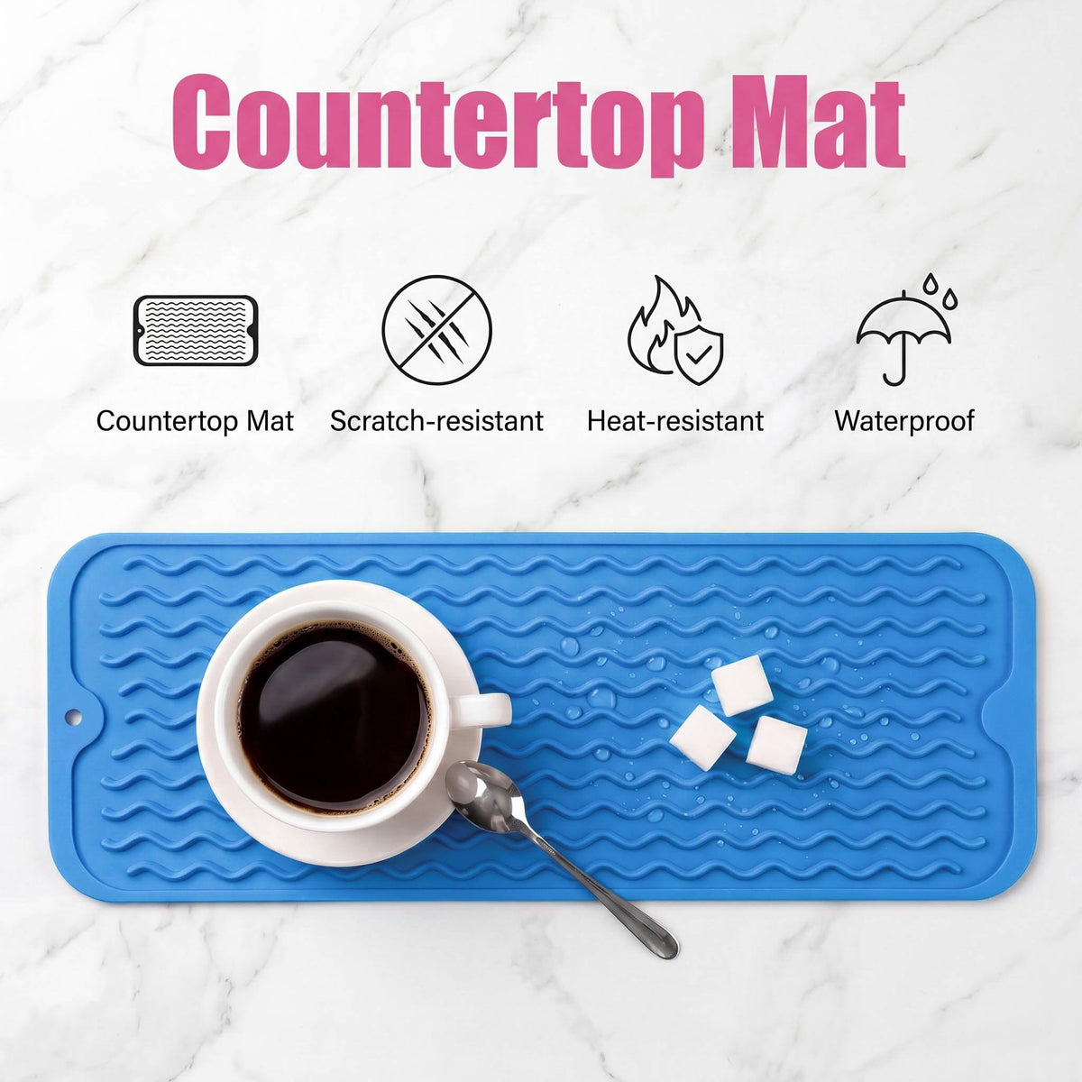 Silicone Dish Drying Mat for Multiple Usage