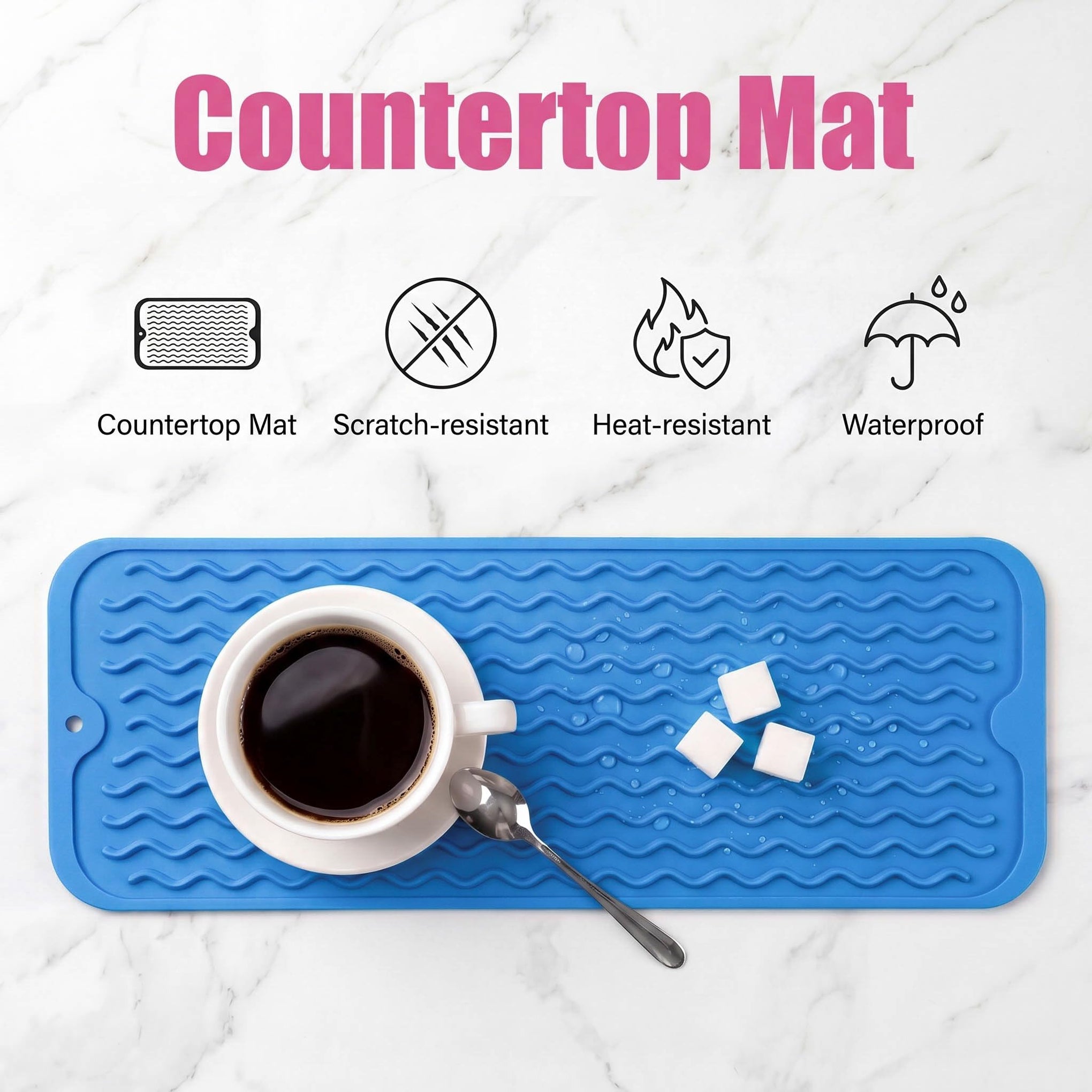 Silicone Dish Drying Mat for Multiple Usage