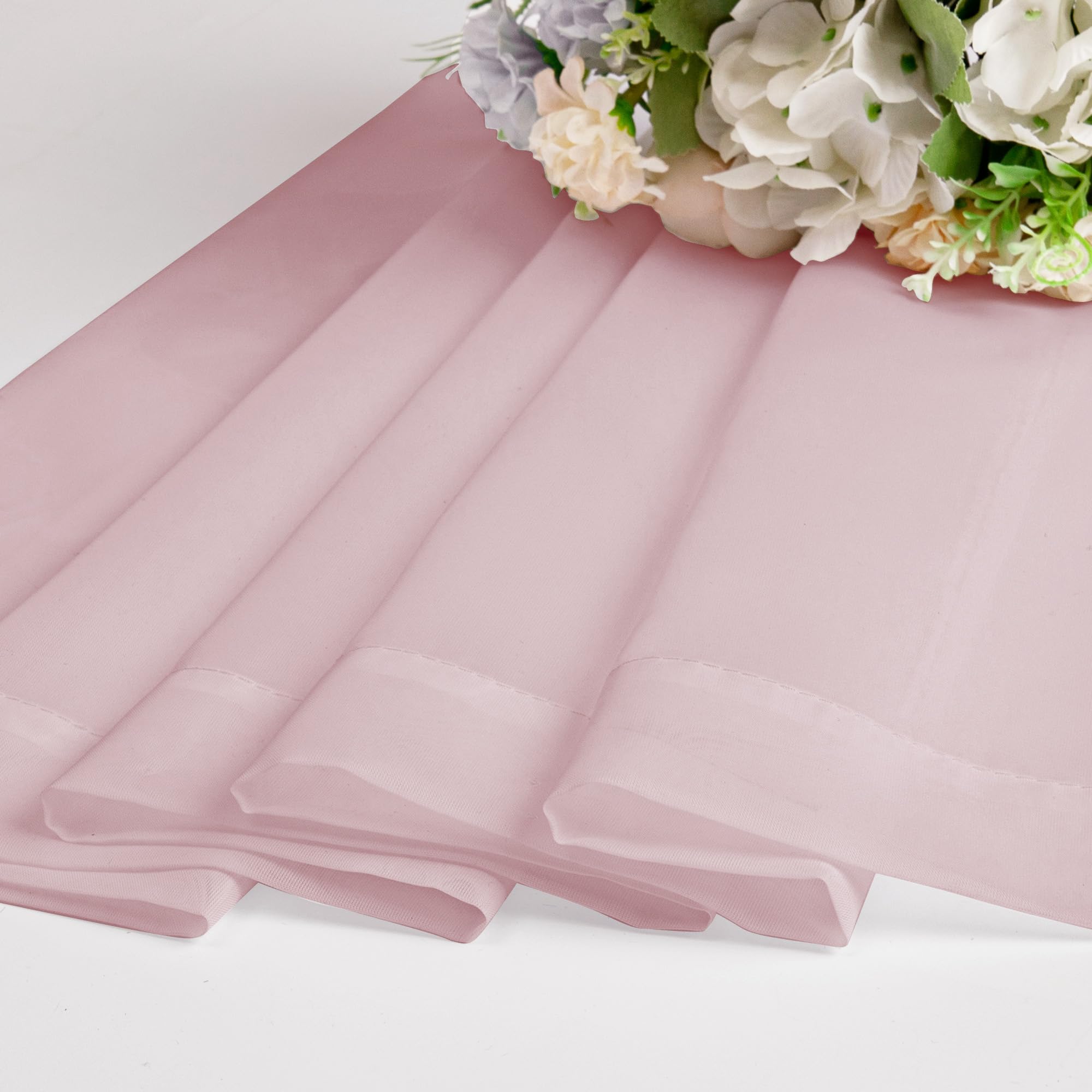 Sheer Curtains 45 Inch Long 2 Panels (2 Count)
