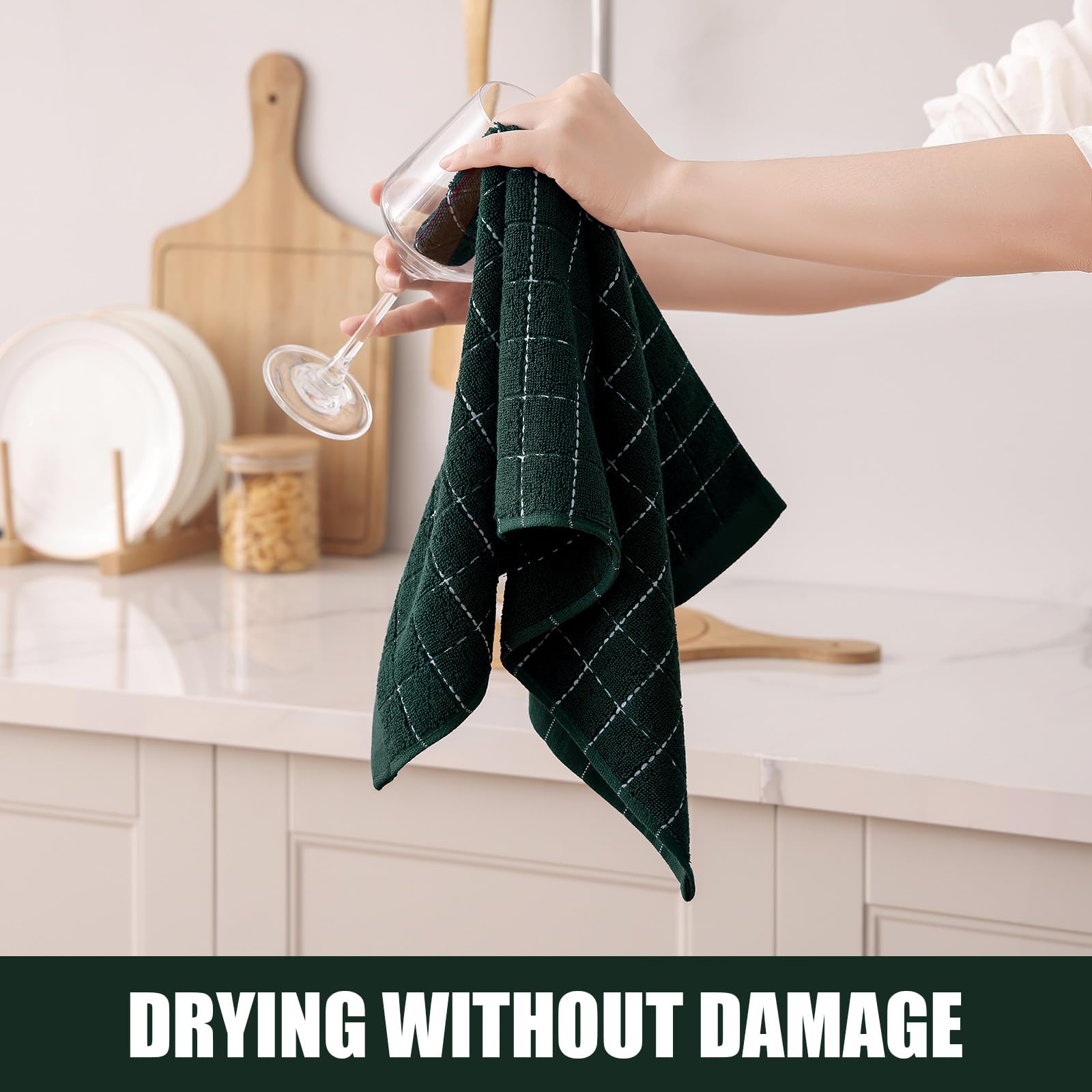 100% Cotton Terry Kitchen Towels (8 Count)