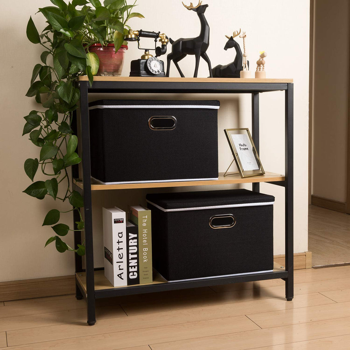 Large Foldable Storage Box with Lid [1