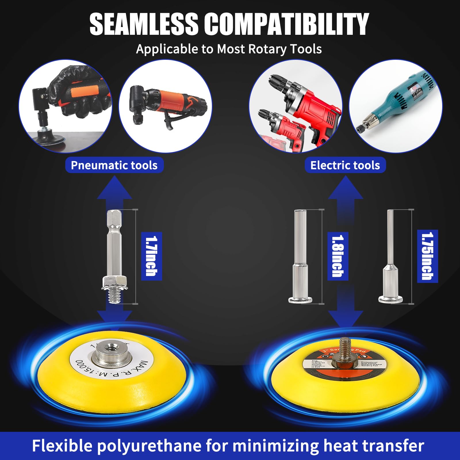 133 PCS Sanding Disc Drill Polishing Kit Sanding Attachment (133 Count)