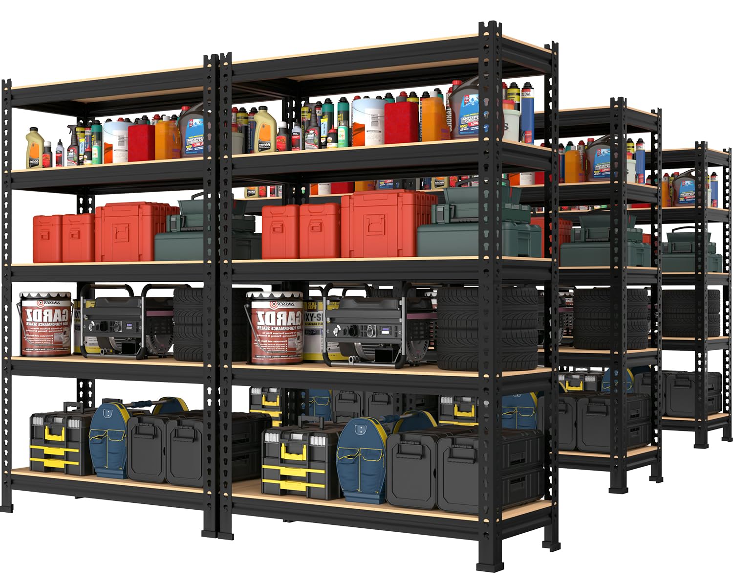 5 Tier Garage Storage Shelves (6 Count)