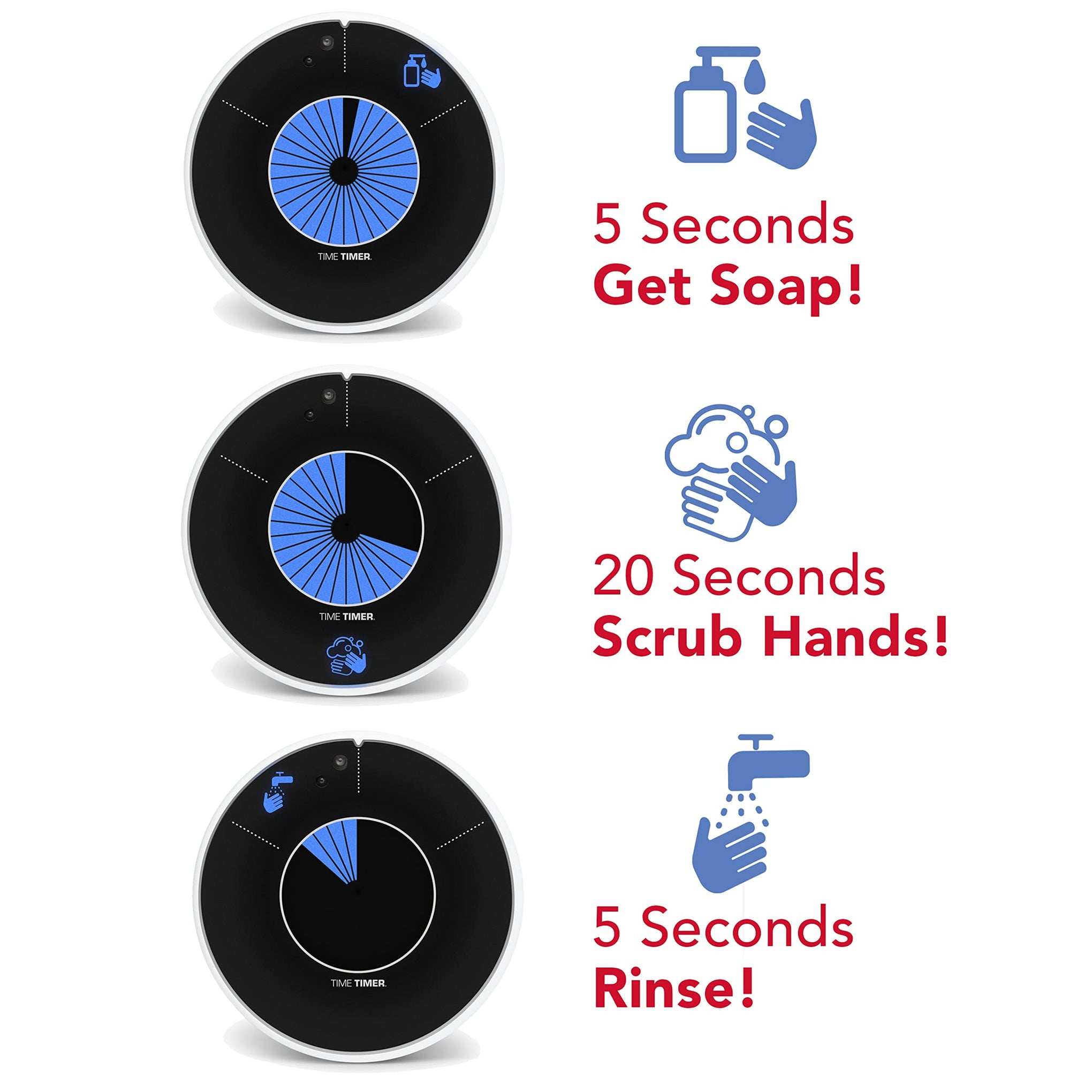 WASH 30 Second Visual Timer Promoting Proper Hand Washing for Preschool