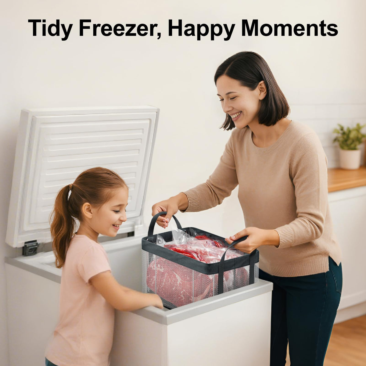 Deep Freezer Organizer Bins (6 Count)