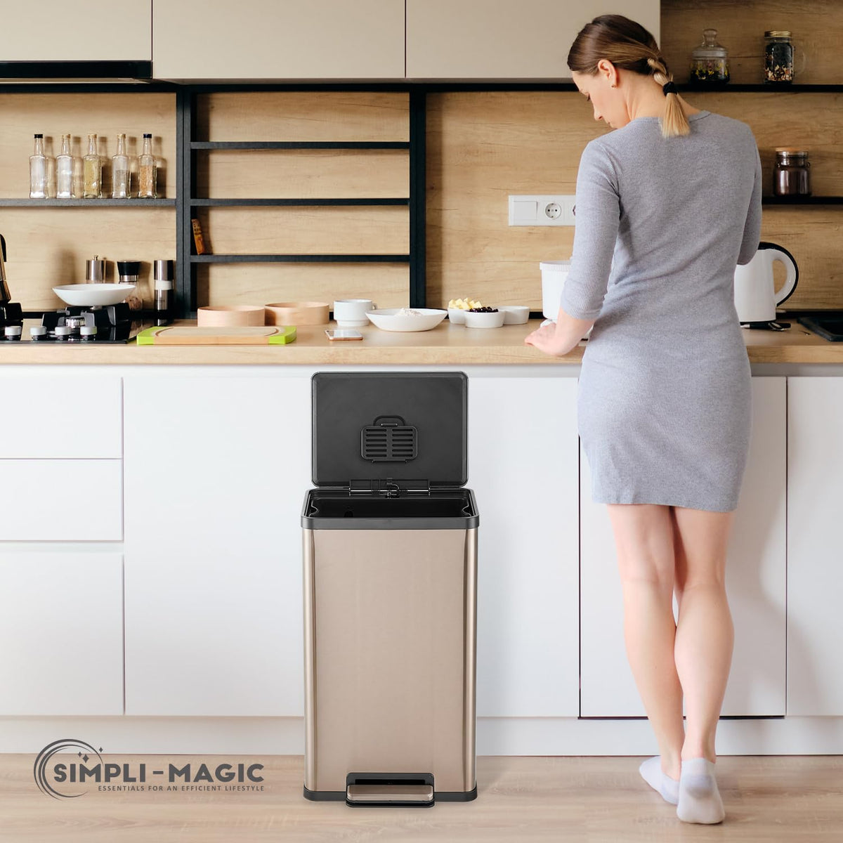 13 Gallon 50 Liter Kitchen Trash Can