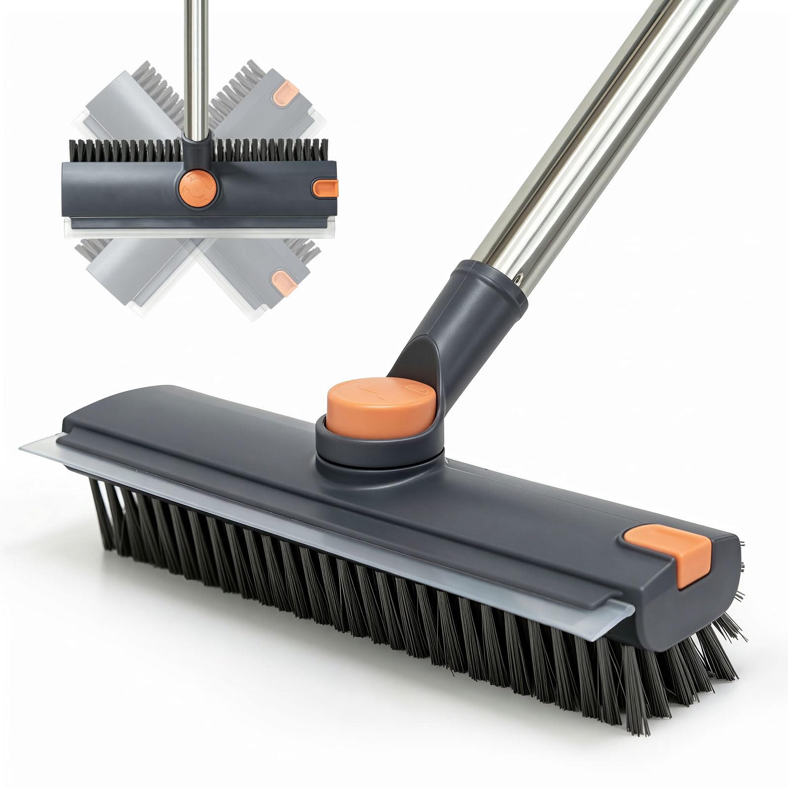 3 in 1 Floor Scrub Brush with Long Handle 53.7"