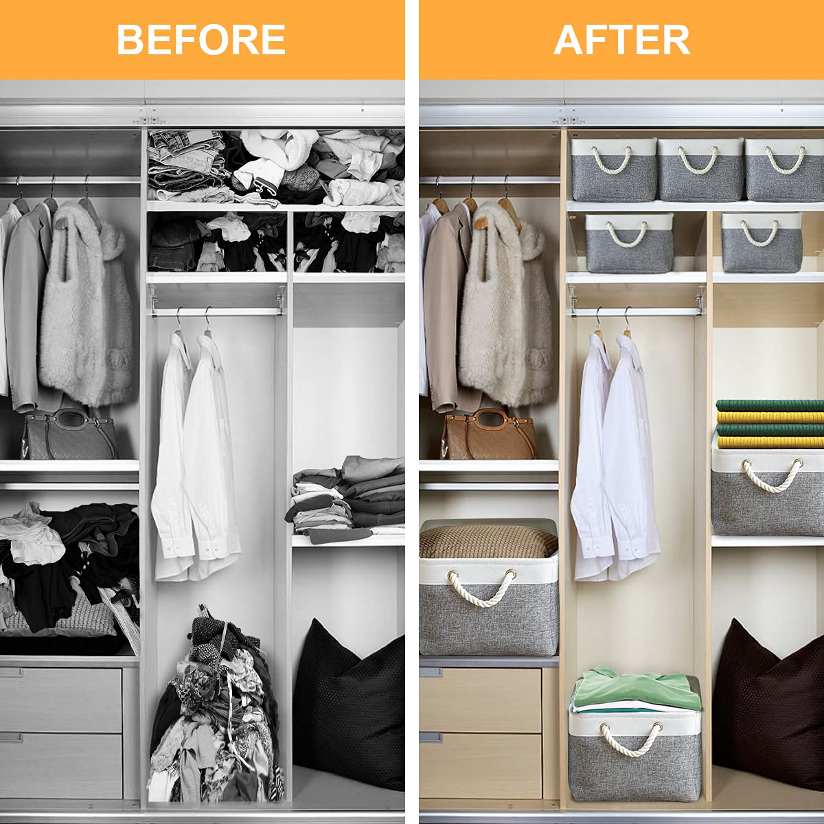 Storage Basket for Organizing (3 Count)