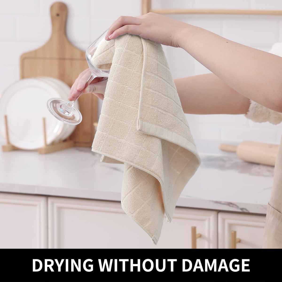 100% Cotton Terry Kitchen Towels (6 Count)