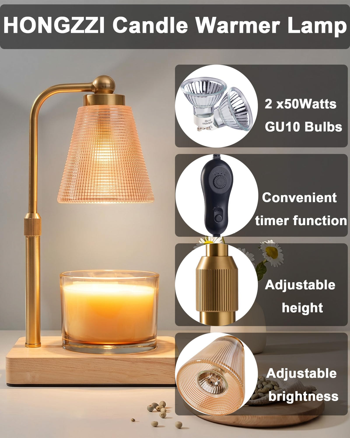 Candle Warmer Lamp with Timer