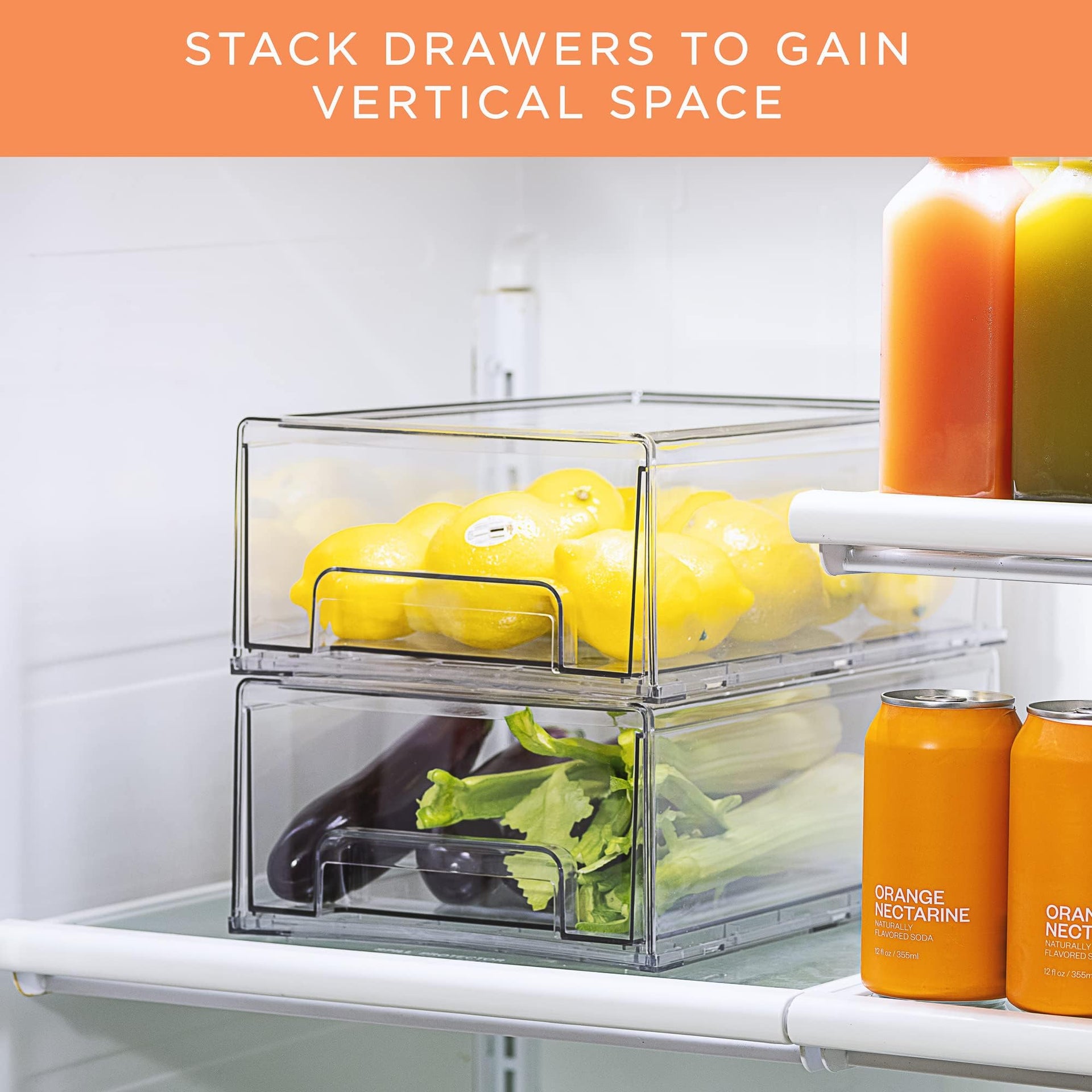 Medium Clear Storage Drawers
