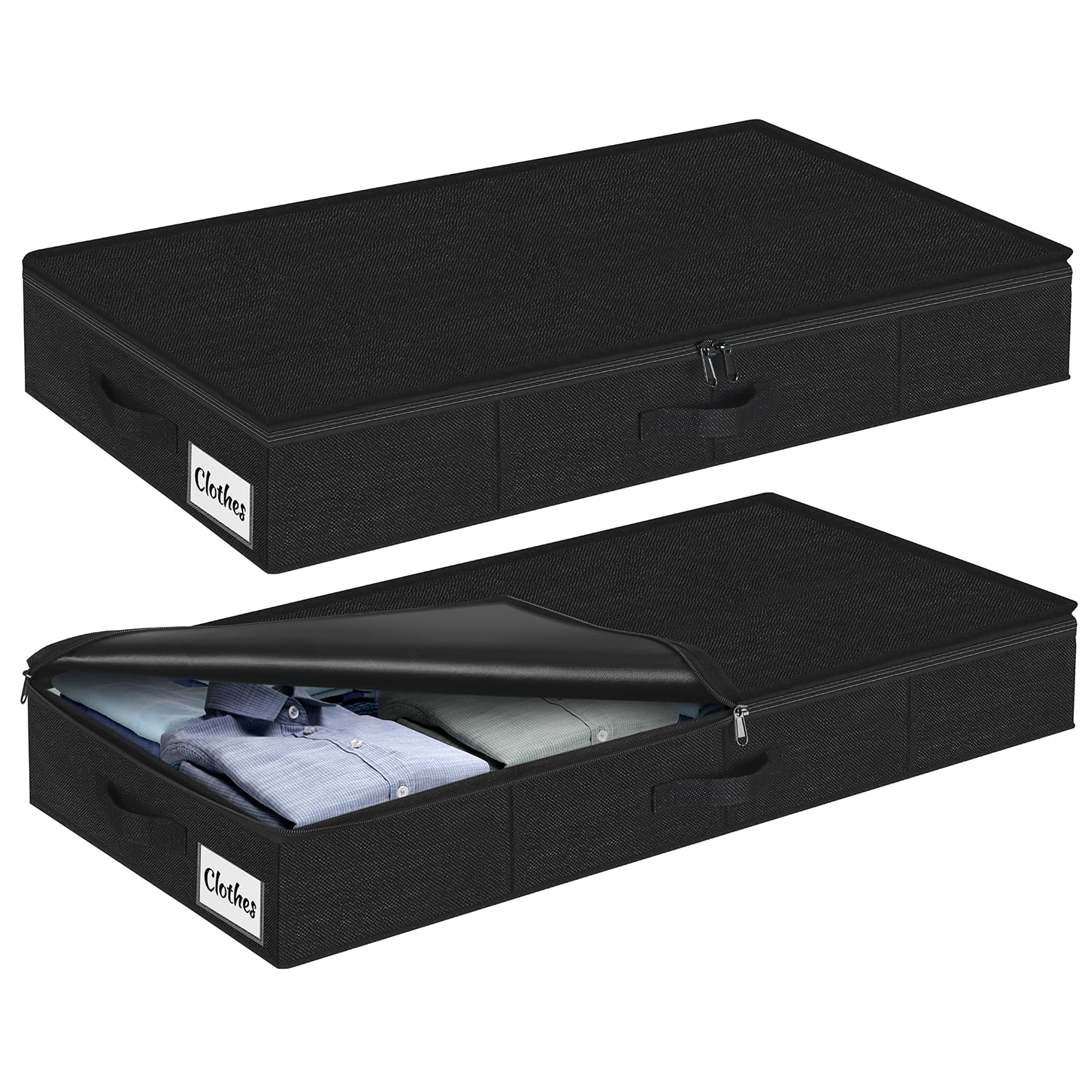 Under Bed Storage Container Bins 2 Pack (2 Count)
