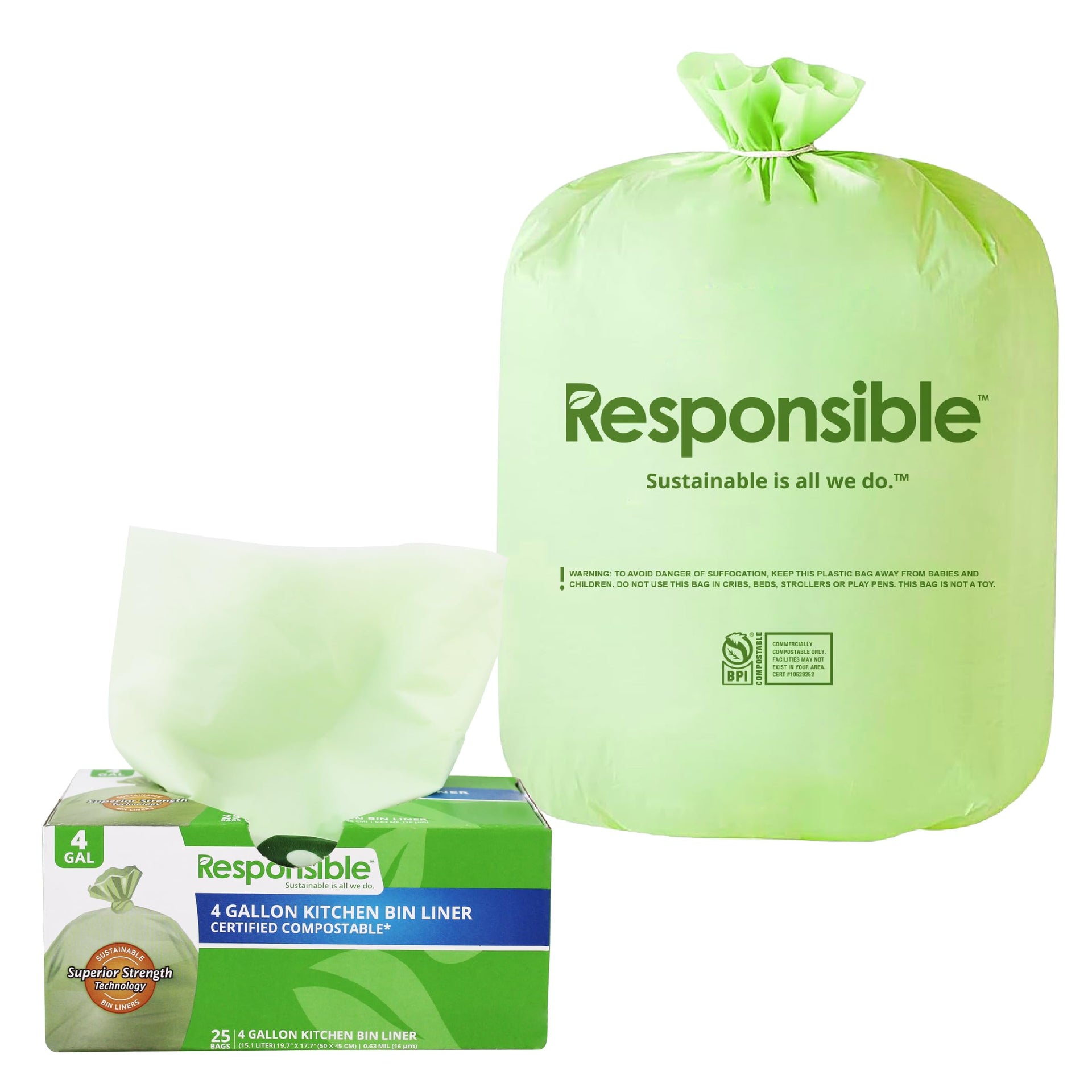 Kitchen Bin Liners (42 Count)