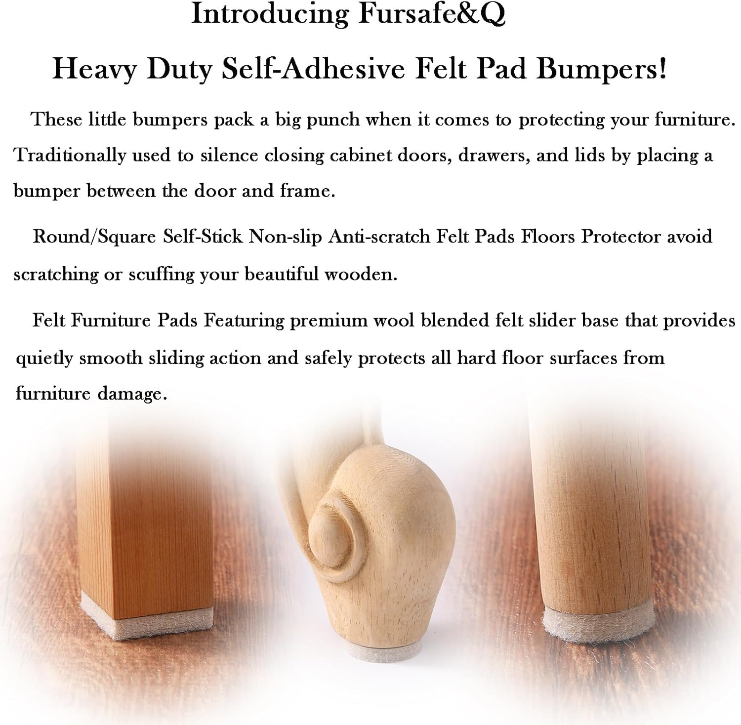 Felt Furniture Pads for Hardwood Floors (128 Count)