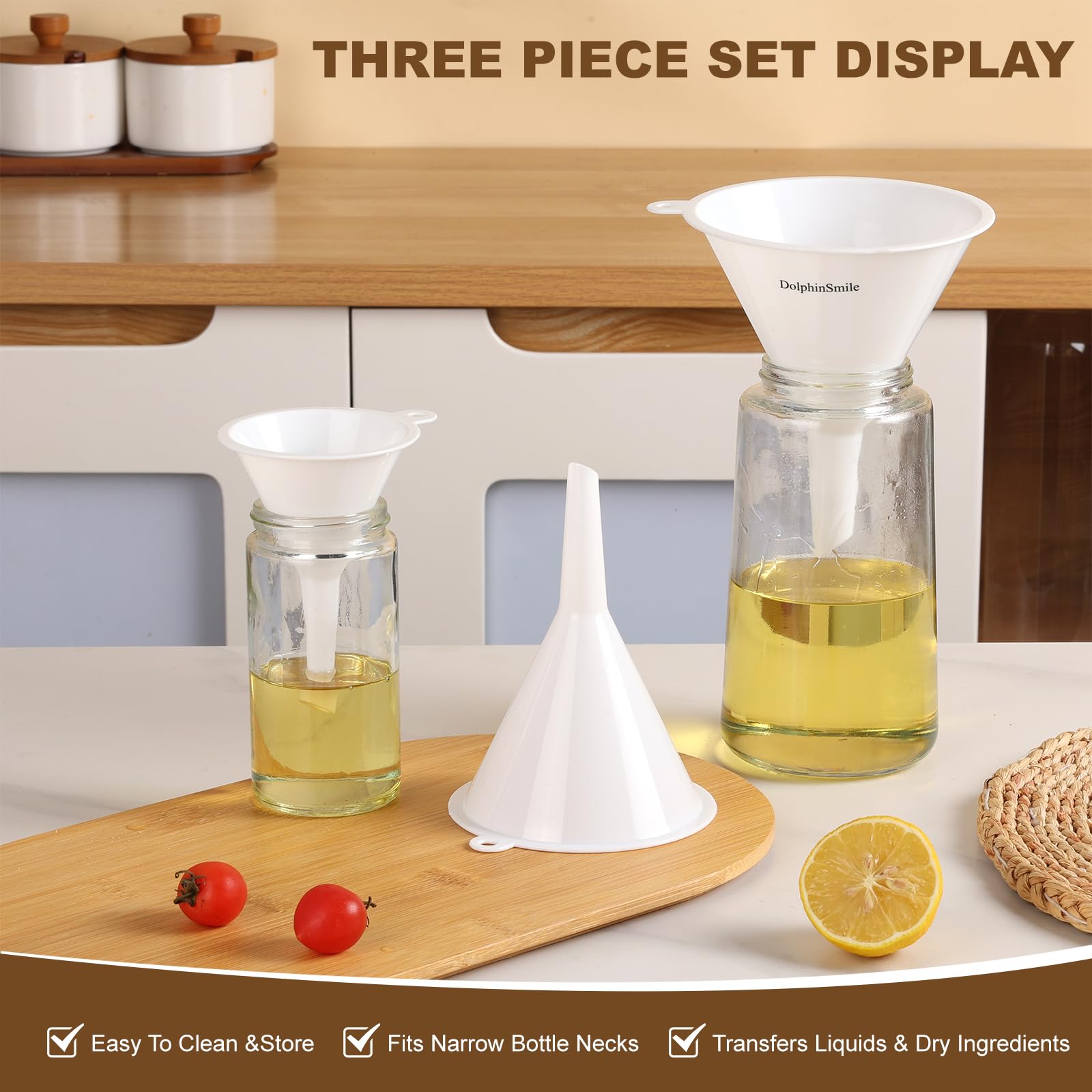 Plastic Kitchen Funnel Set of 3 (3 Count)
