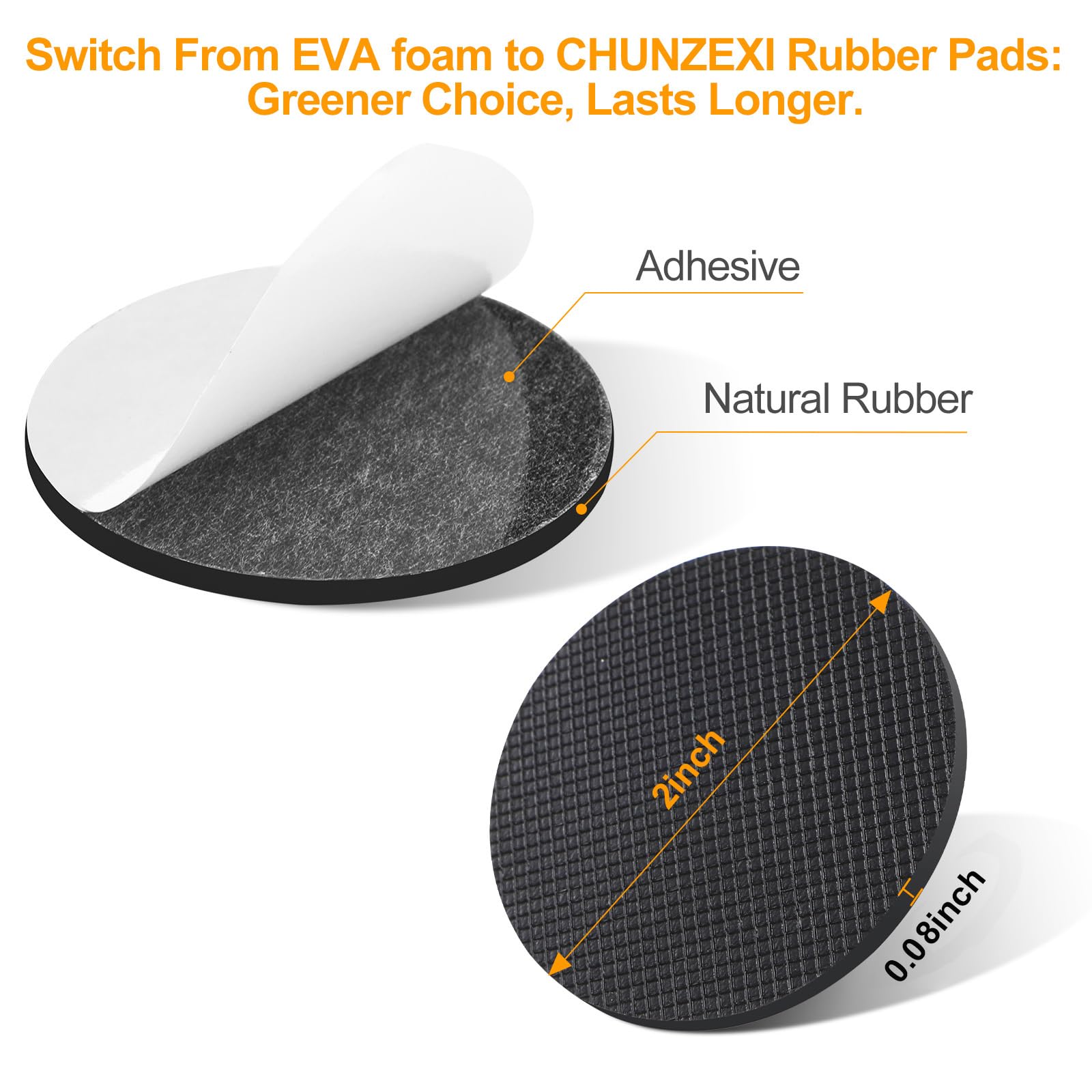 Non Slip Rubber Furniture Pads & Grippers (16 Count)
