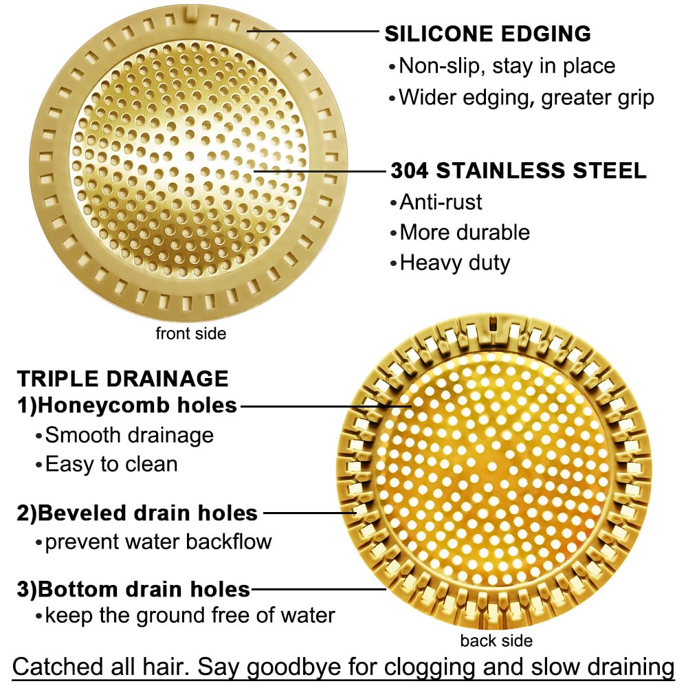 2PCS Hair Catcher Shower Drain