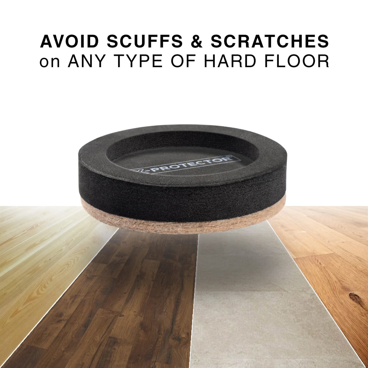 Felt Furniture Sliders for Hardwood Floors X (8 Count)