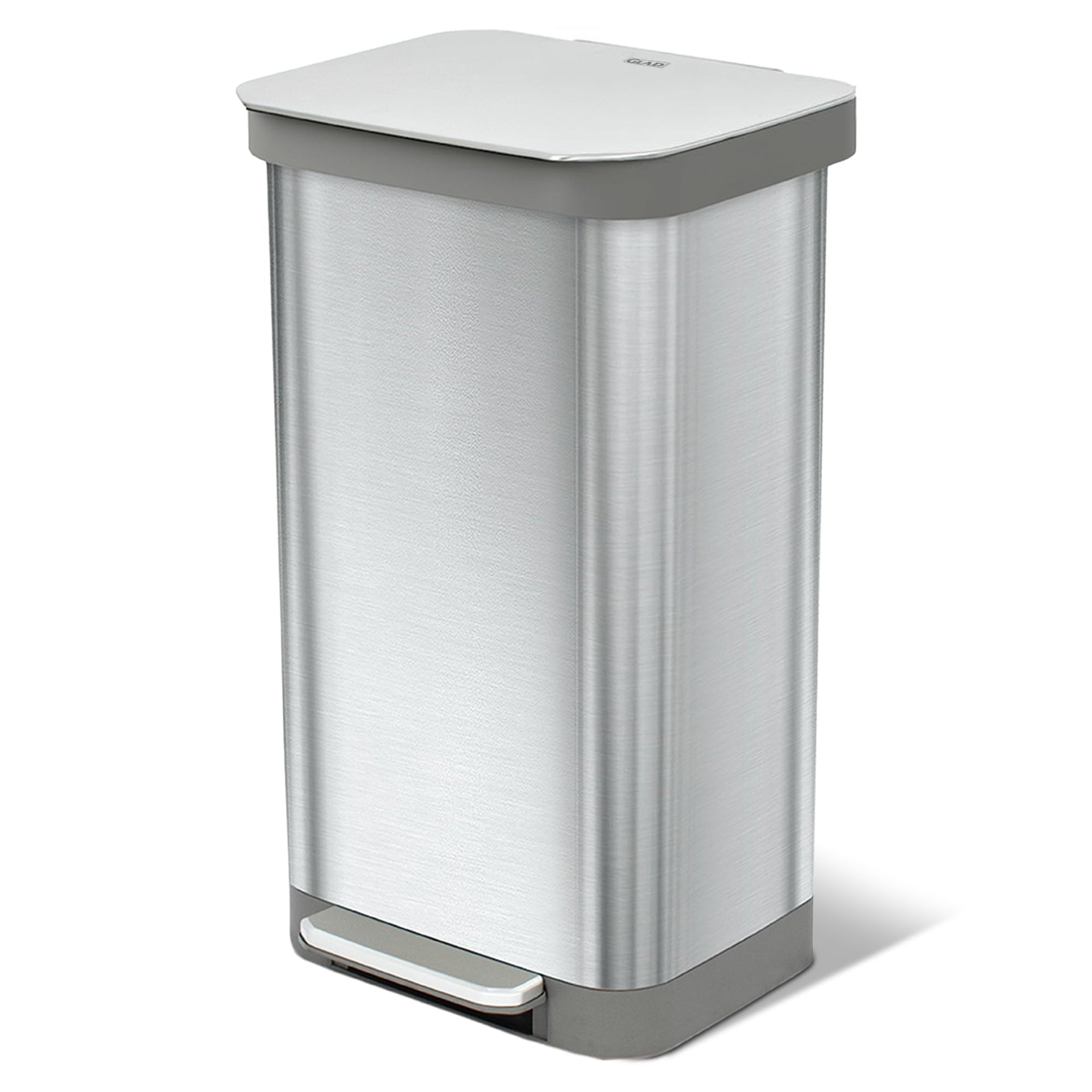 All Brushed Stainless Steel Trash Can