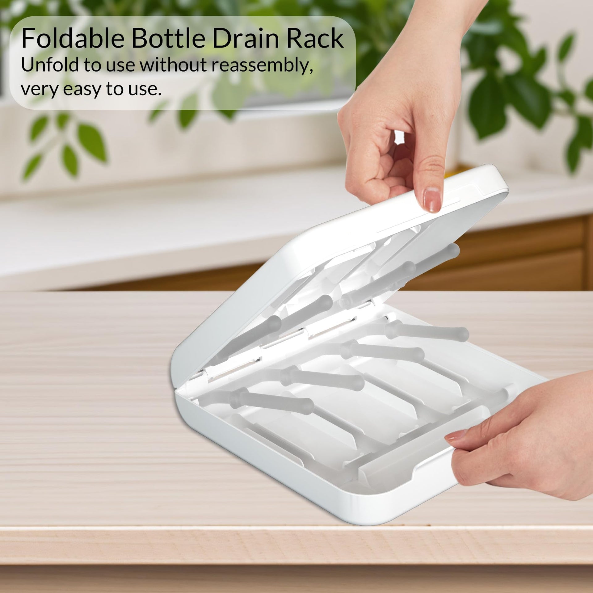 Travel Bottle Drying Rack Space Saving