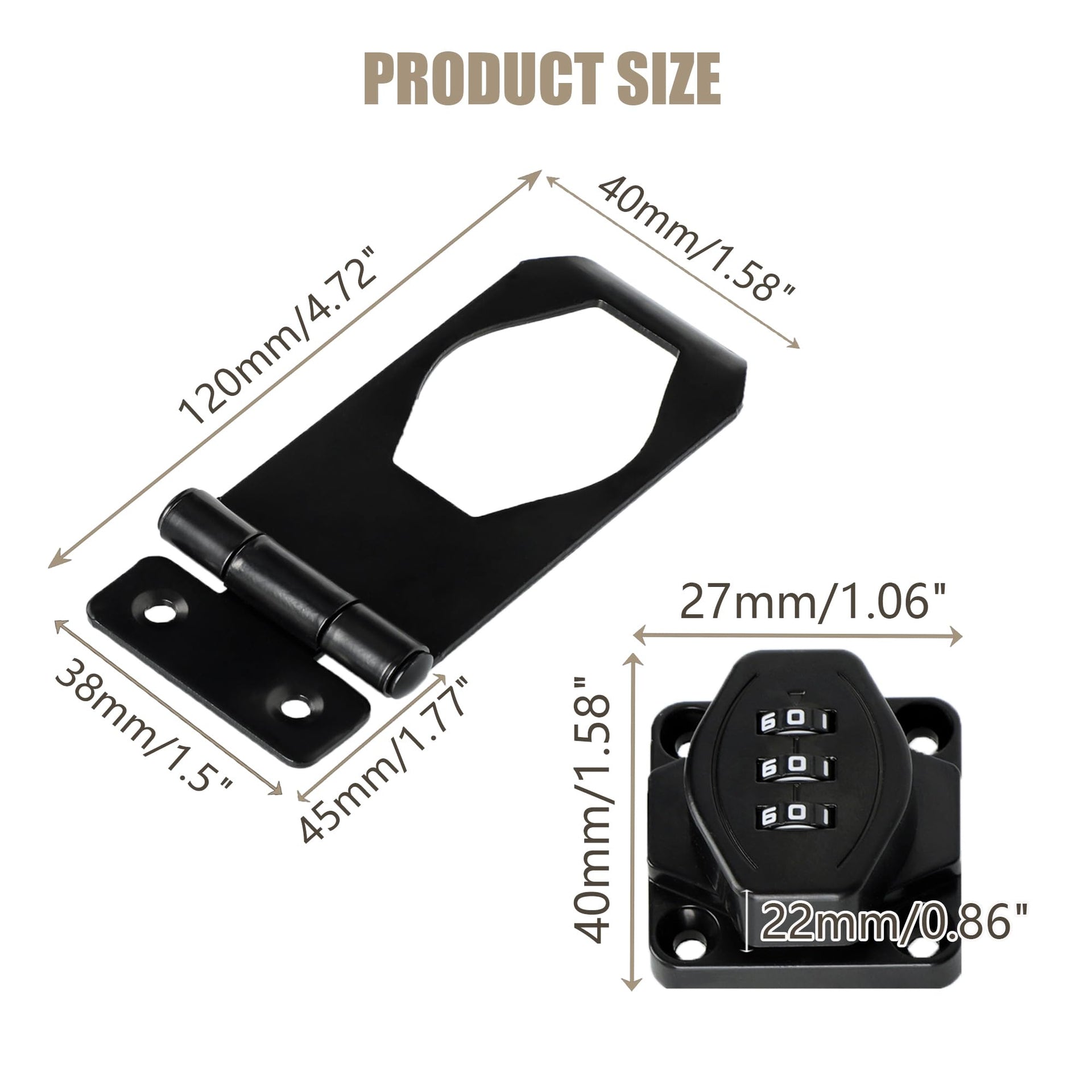 Password Rotary Hasp Locks