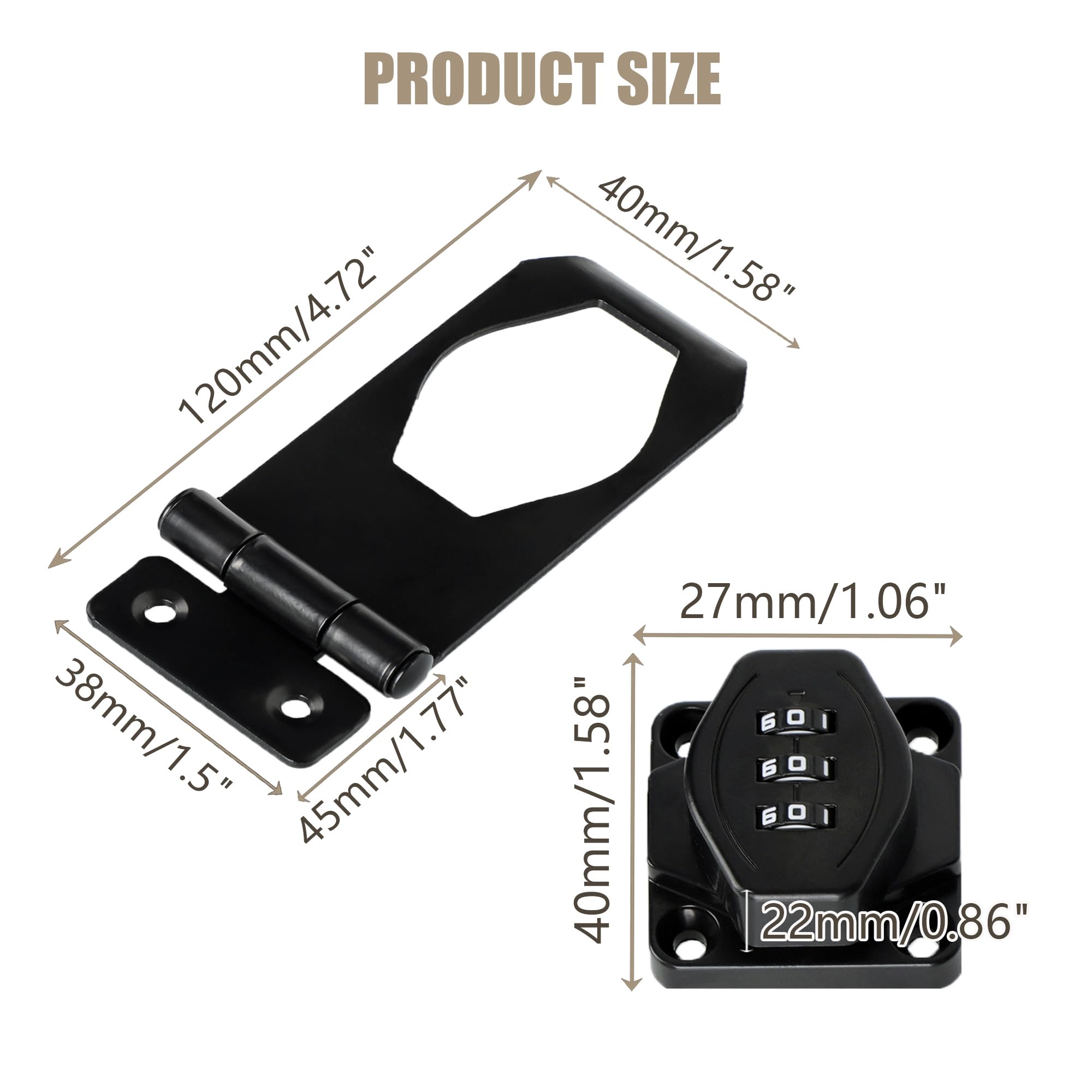 Password Rotary Hasp Locks
