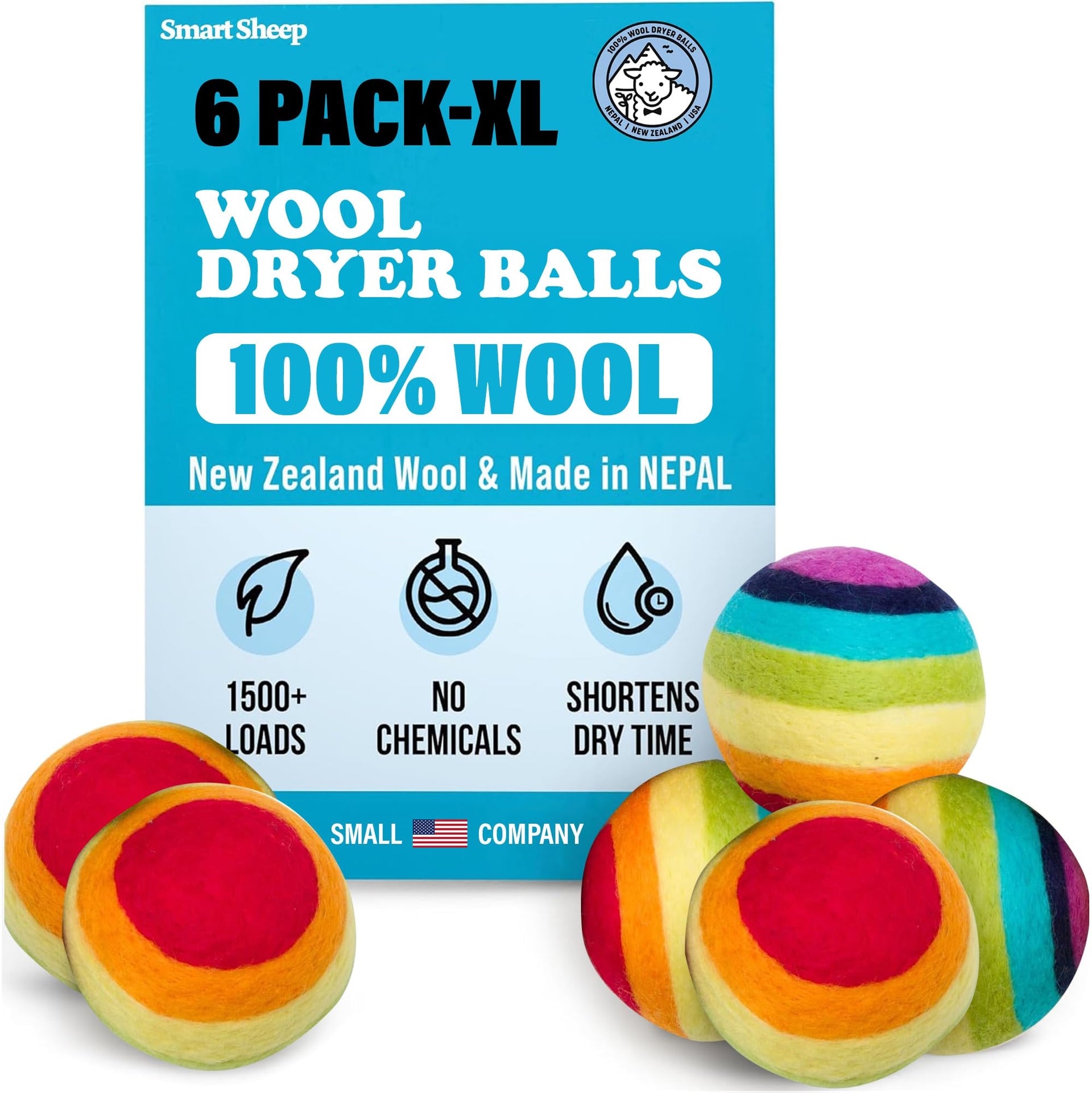 Wool Dryer Balls (6 Count)