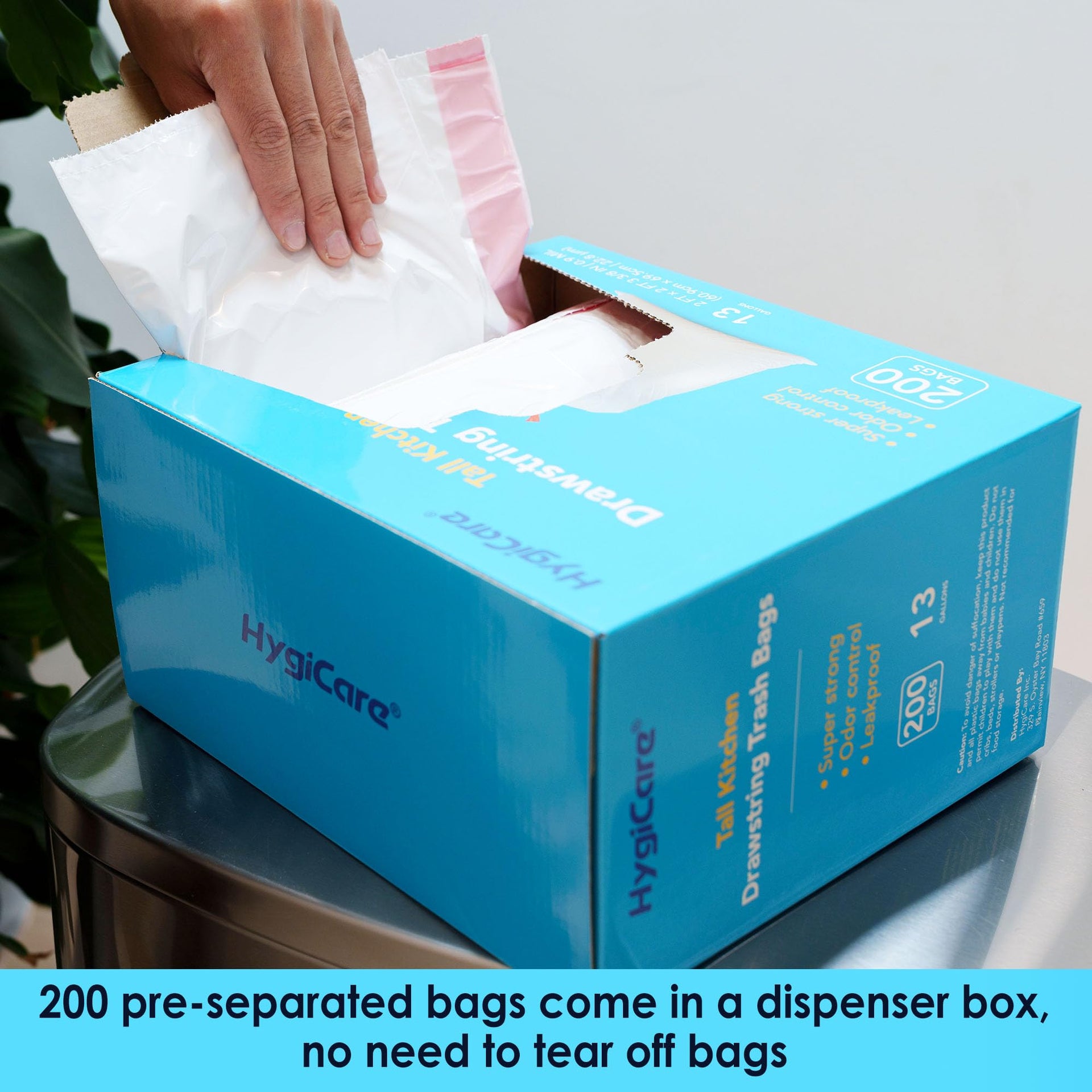 13 Gallon Tall Kitchen Trash Bags (200 Count)