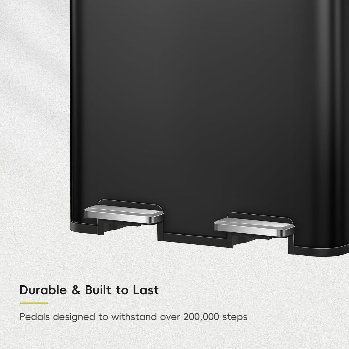 Edison 8+8 Gallon Dual Trash Can for Recycling and Trash