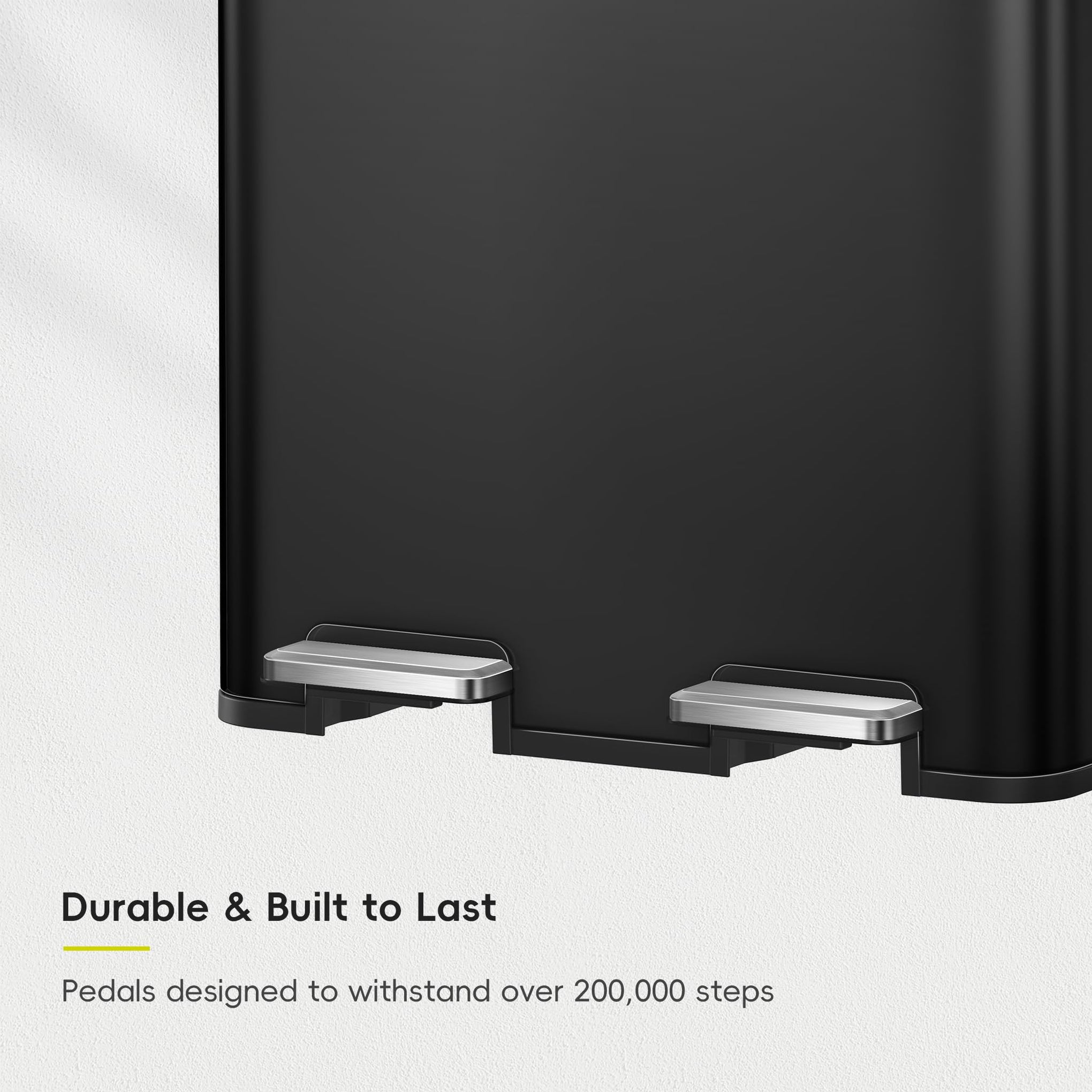Edison 8+8 Gallon Dual Trash Can for Recycling and Trash
