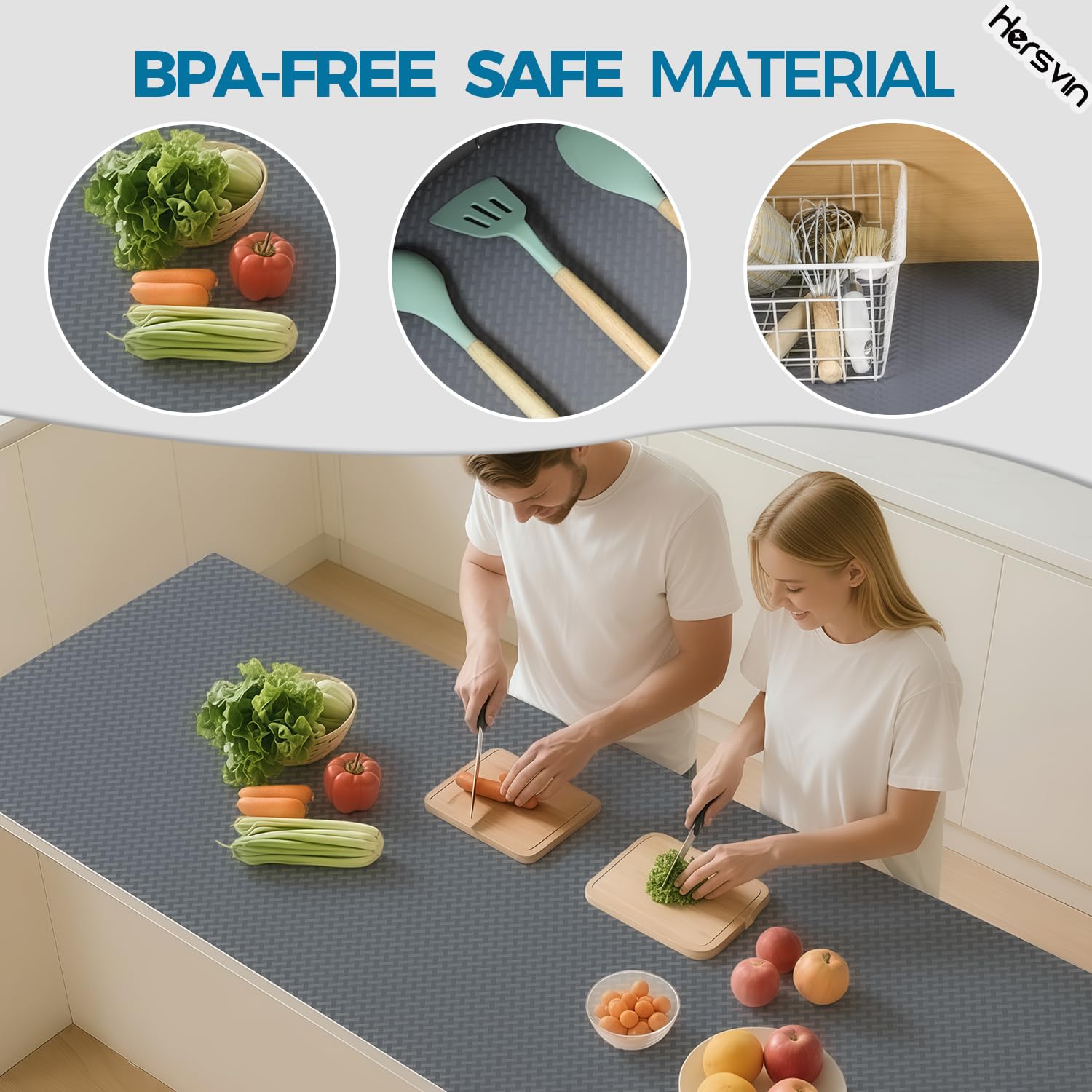 Shelf Liners 24 in x 20 ft EVA Drawer Mats (40 Sq Ft)