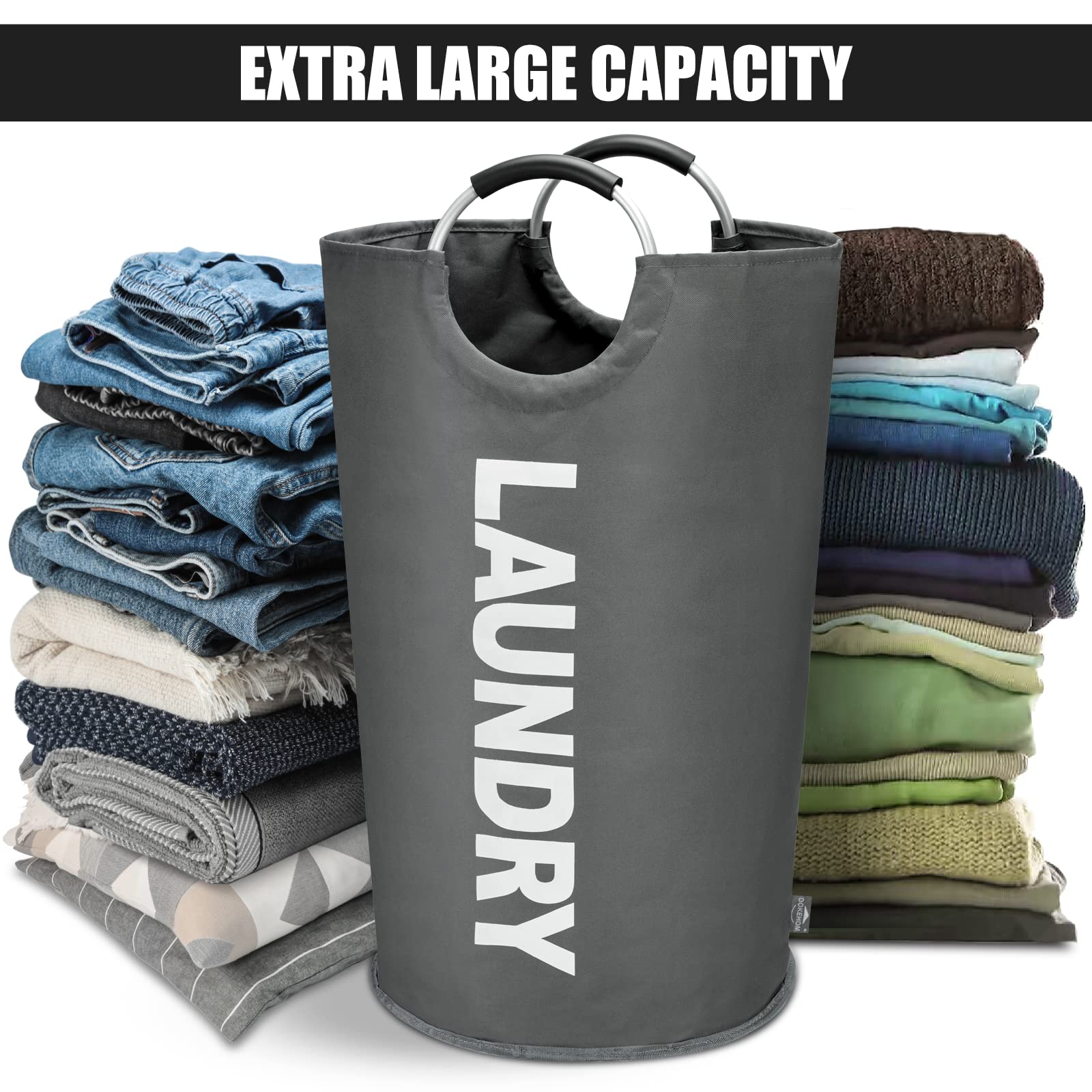 125L X Large Collapsible Washing Laundry Basket Bag - ModHome Supplies
