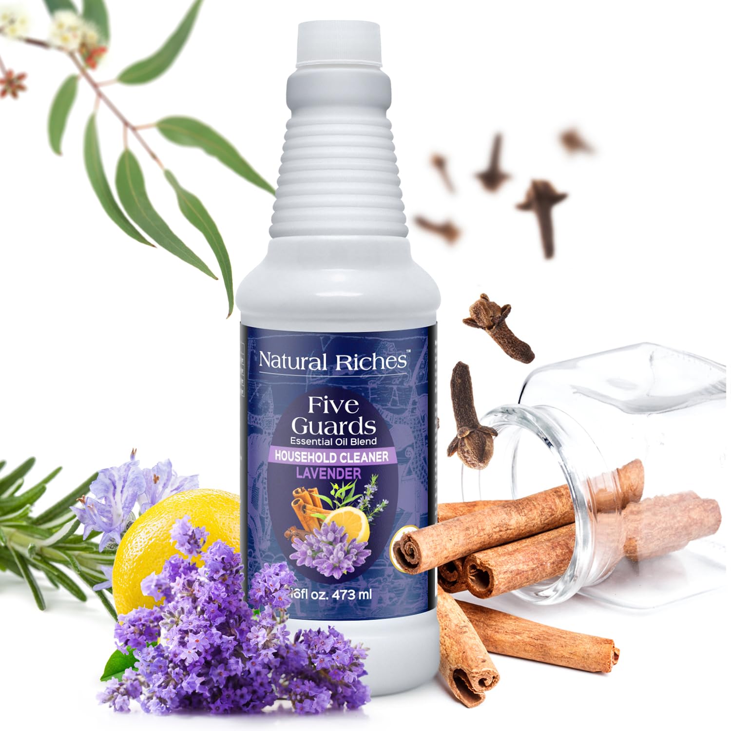 Five Guards Household Cleaner Concentrate Lavender Scent 16 Fl Oz
