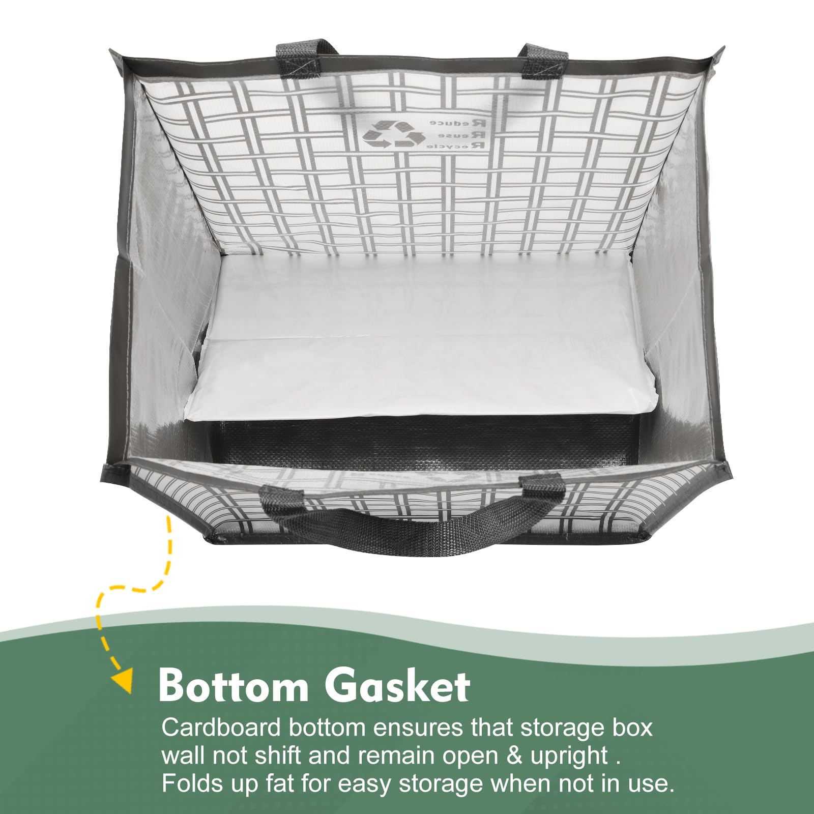 Recycle Bin Bags for Kitchen Home Trash Cans Sorting Bins 12 Gallon Set of 2 (2 Count)