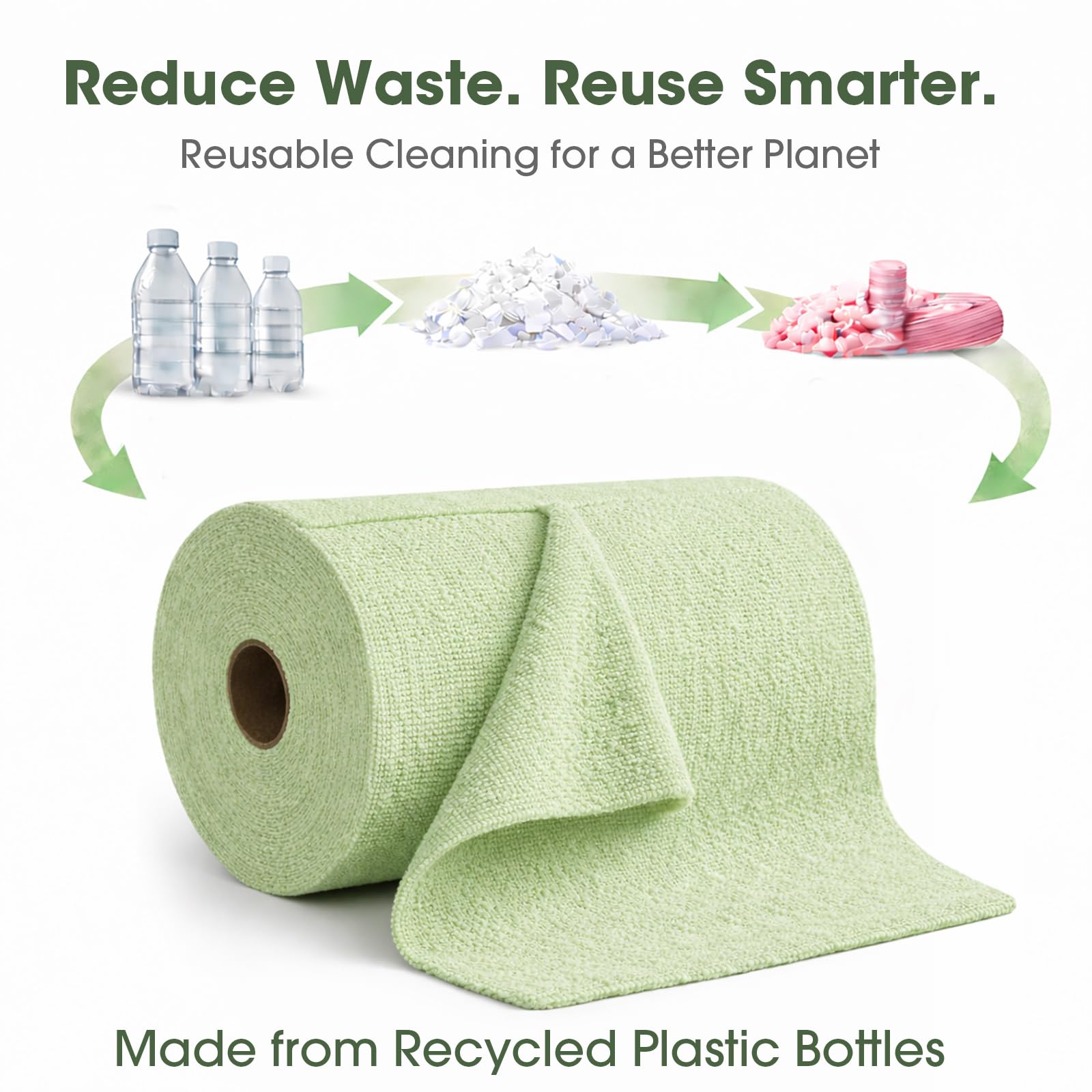 Microfiber Cleaning Cloth Roll (100 Count)