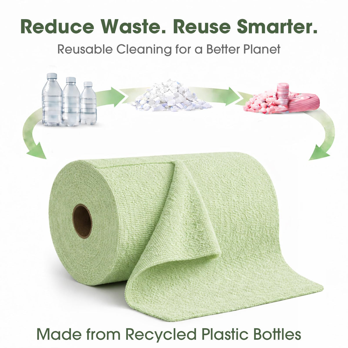 Microfiber Cleaning Cloth Roll (100 Count)