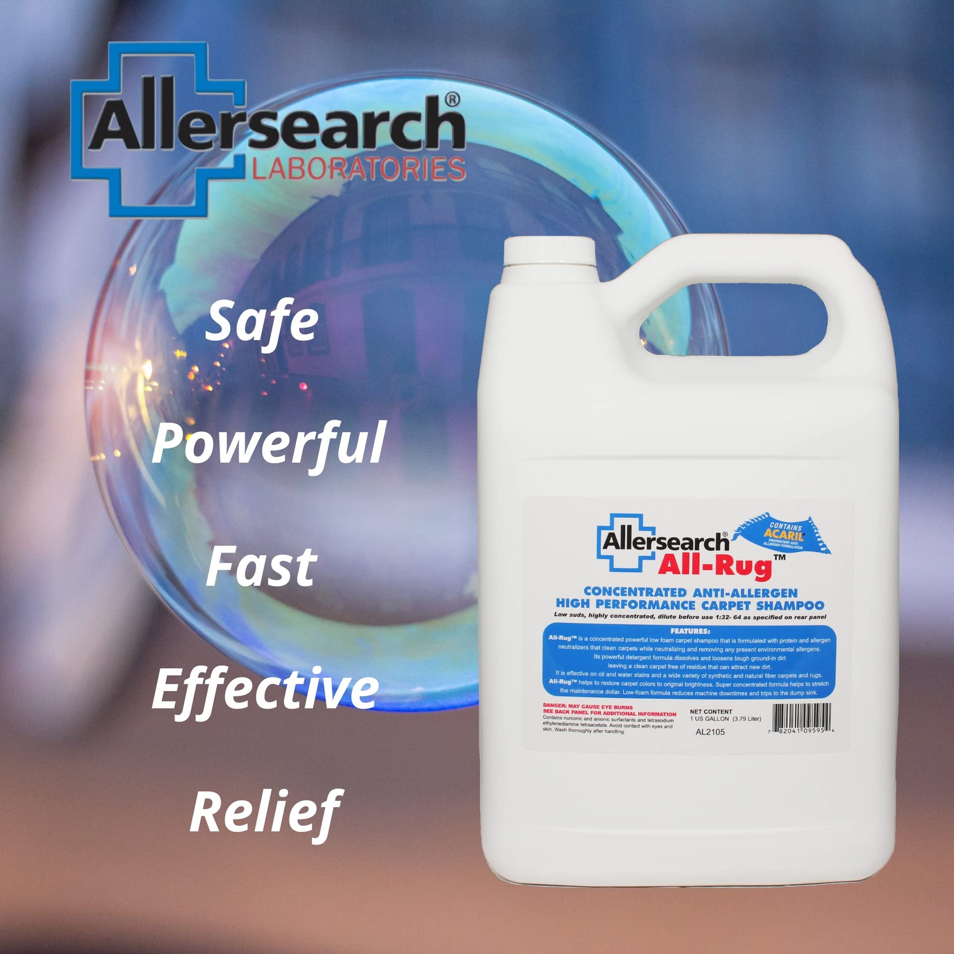 All-Rug Anti-Allergen Concentrated Carpet Shampoo 1 Gallon (128 Oz) (128 Fl Oz)