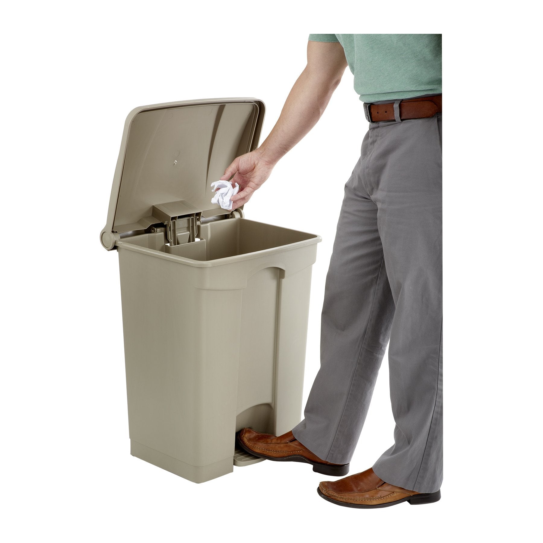 Step On Plastic Trash Can with Foot Pedal