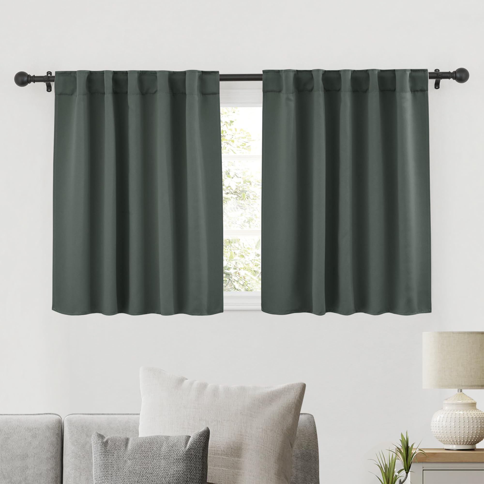 Privacy Bathroom Curtains (2 Count)