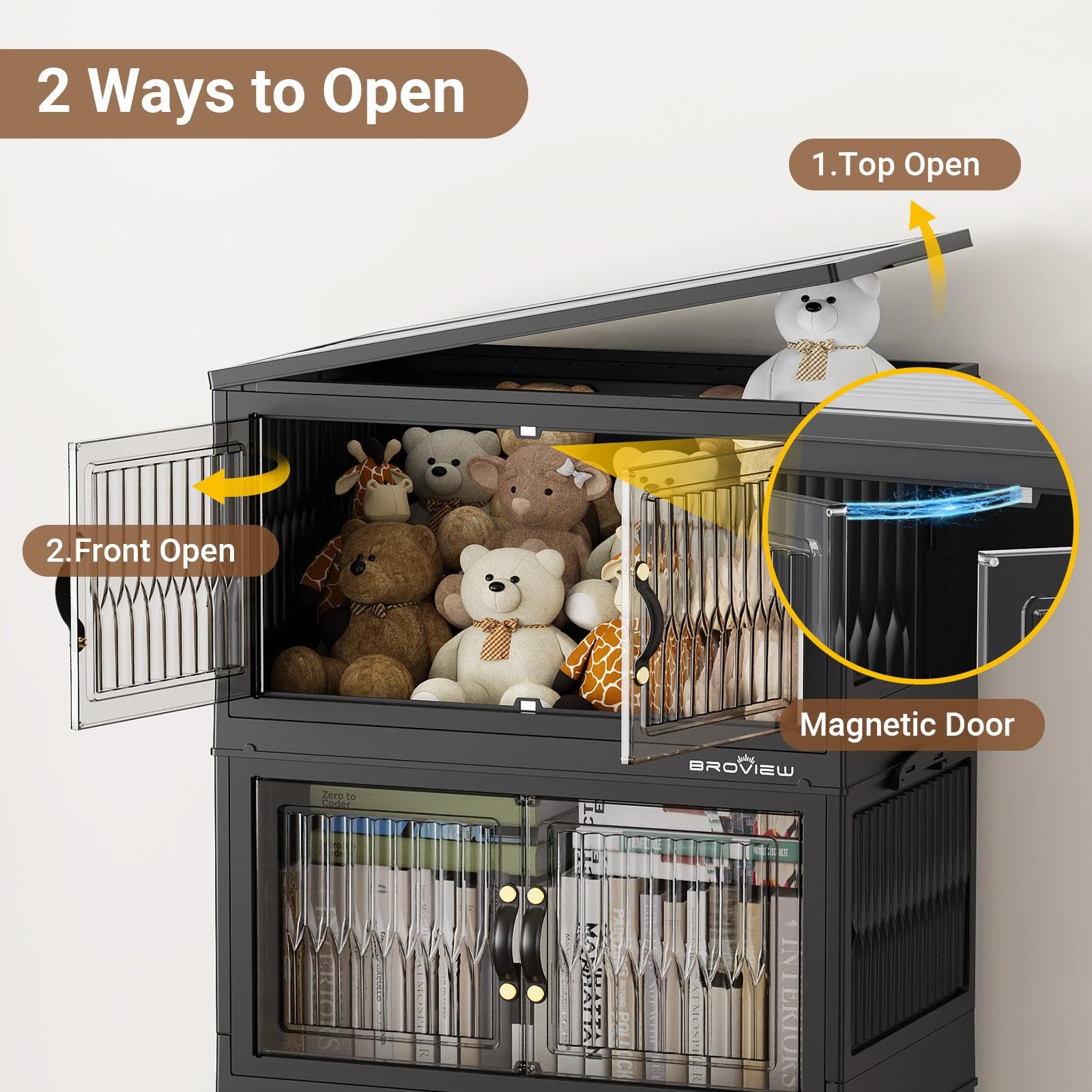 240Qt Stackable Storage Bins with Lid (3 Count)