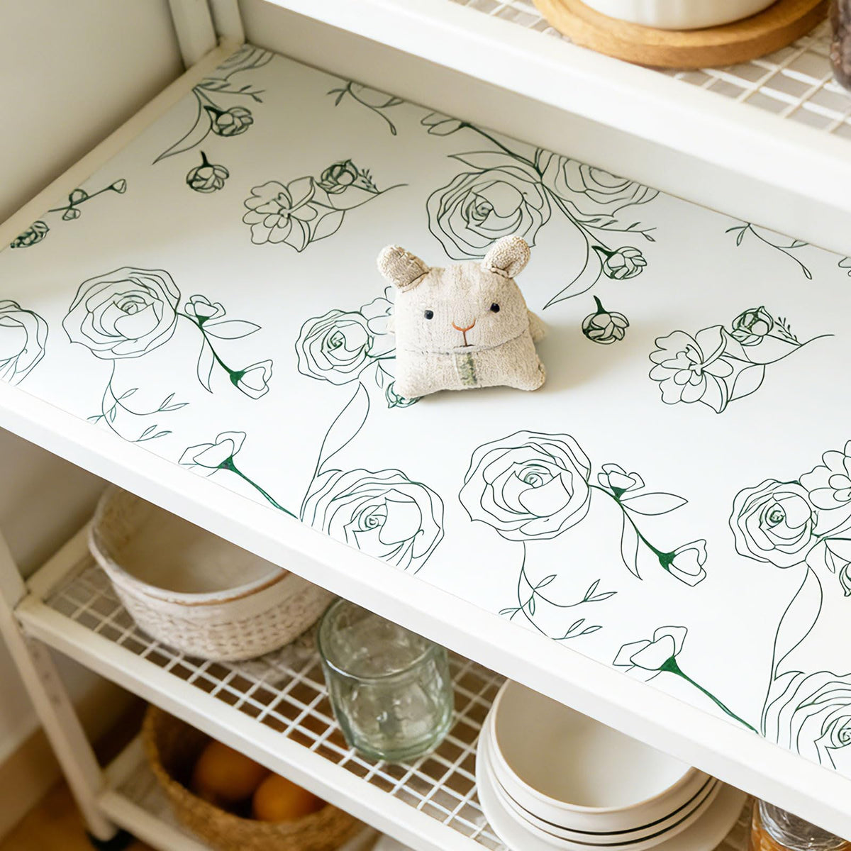 Shelf Liner for Kitchen Cabinets Drawer Liner Non (4090.46 sq inches)