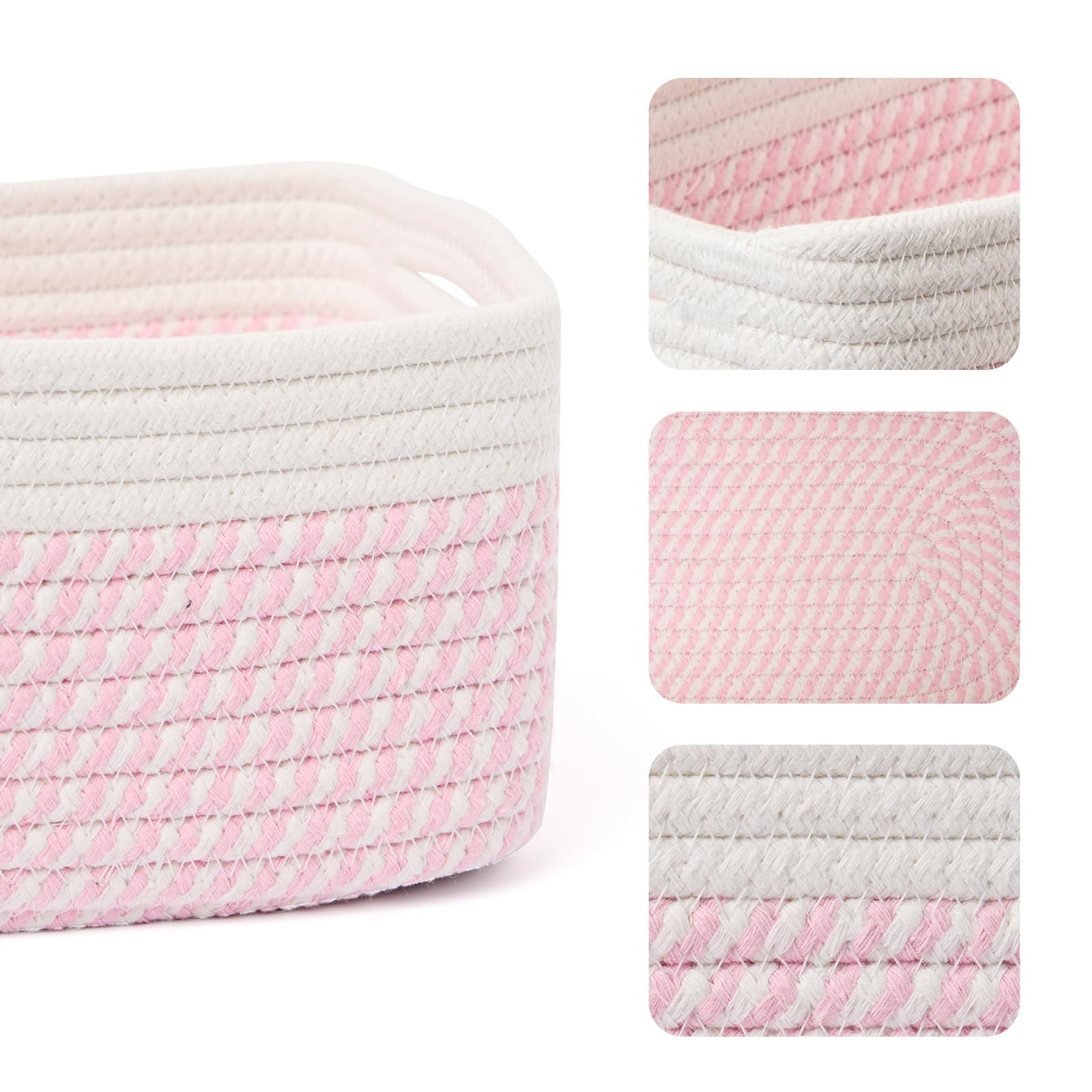 Small Storage Baskets for Organizing (4 Count)