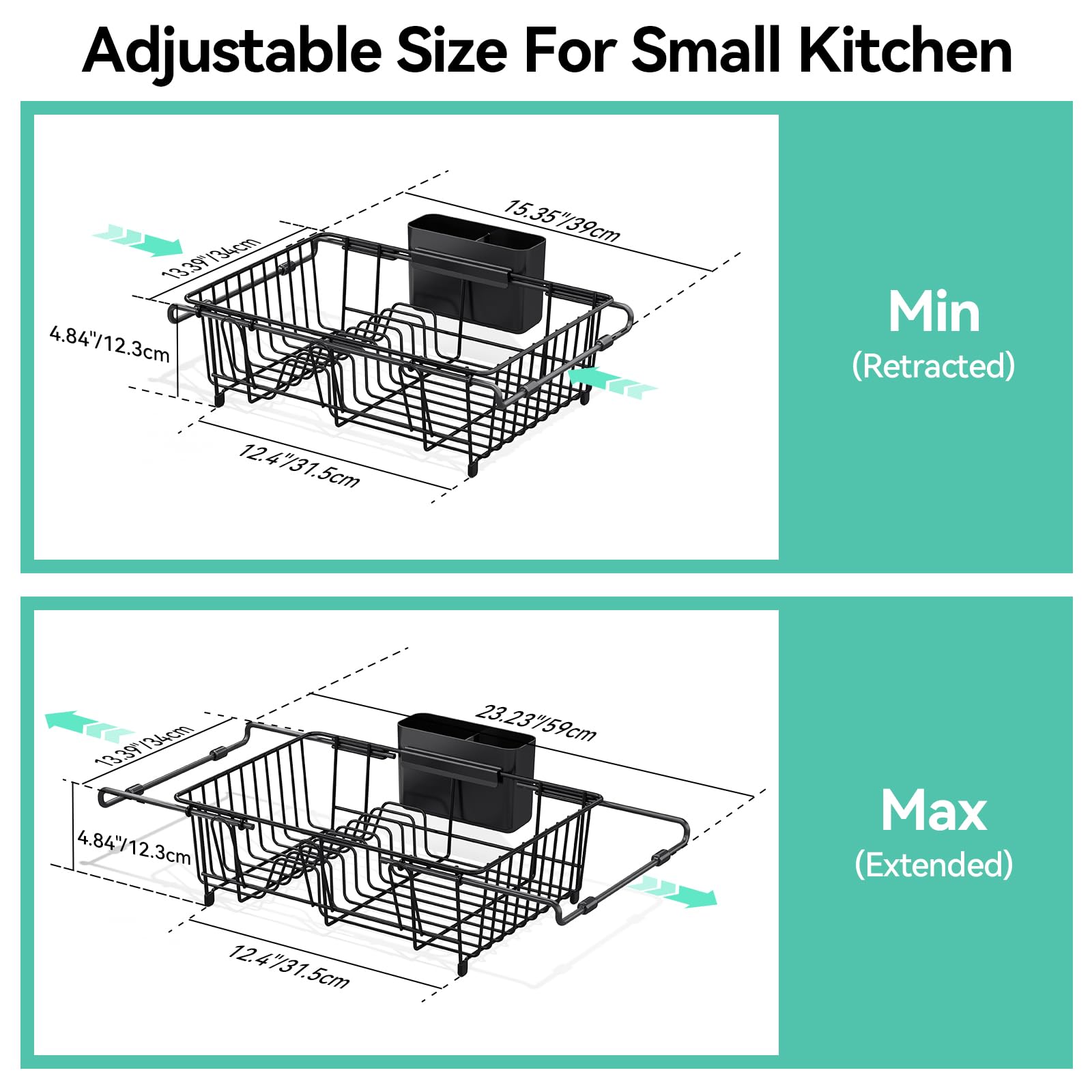Expandable in Sink Dish Rack