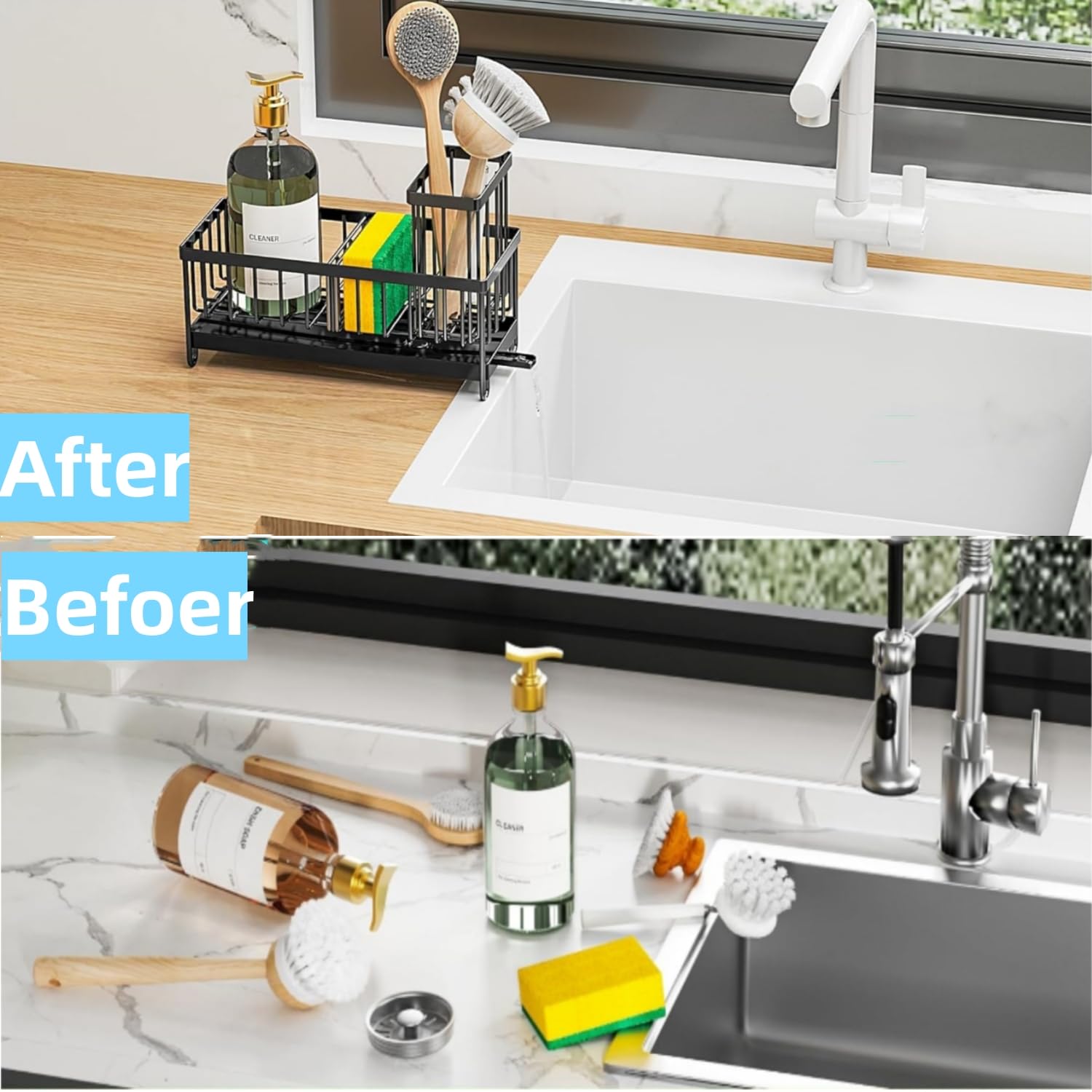 Sponge Holder for Kitchen Sink