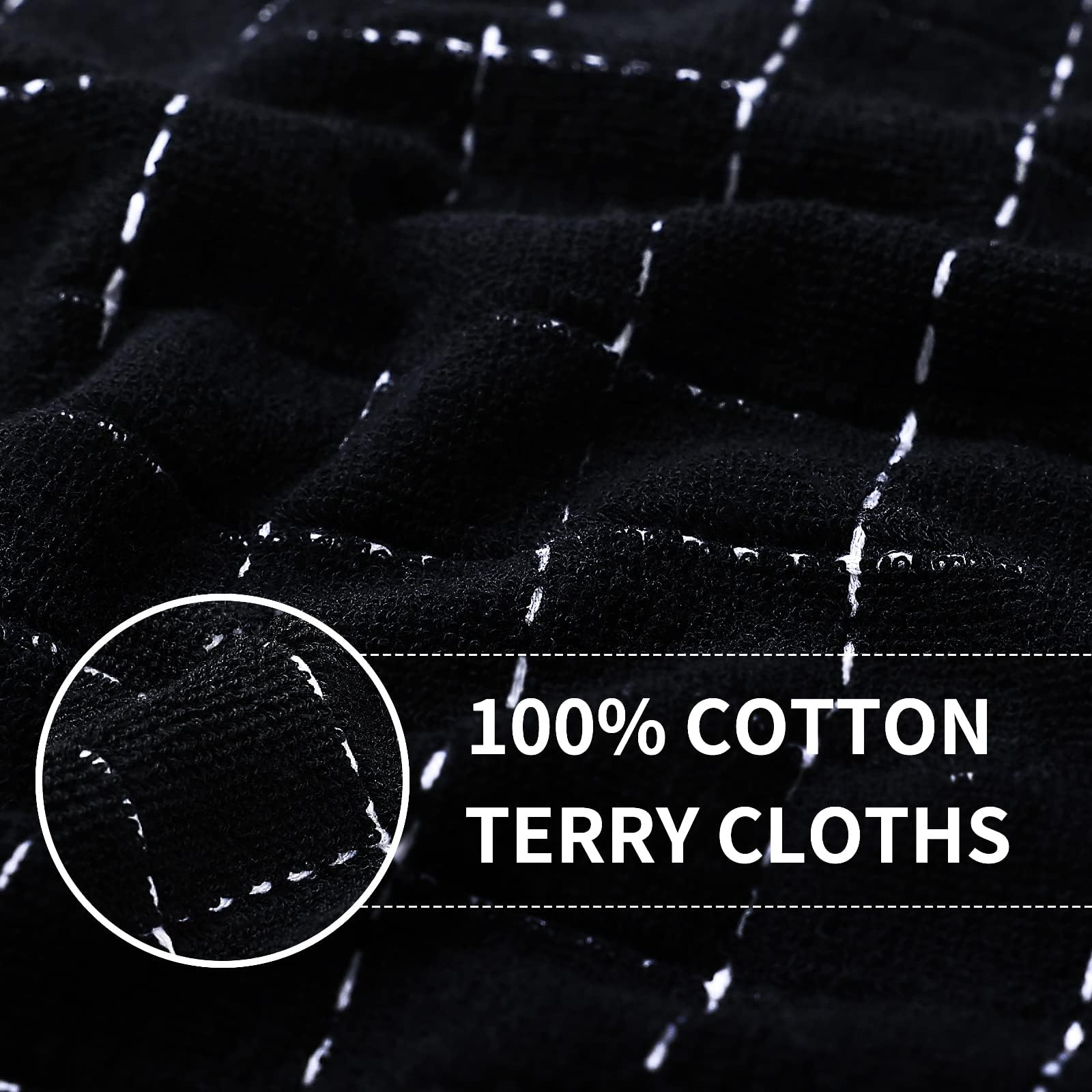 100% Cotton Terry Kitchen Towels (6 Count)