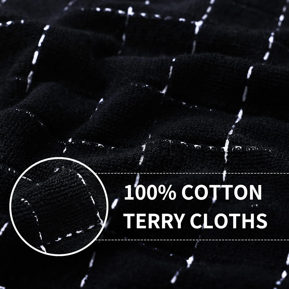 100% Cotton Terry Kitchen Towels (12 Count)