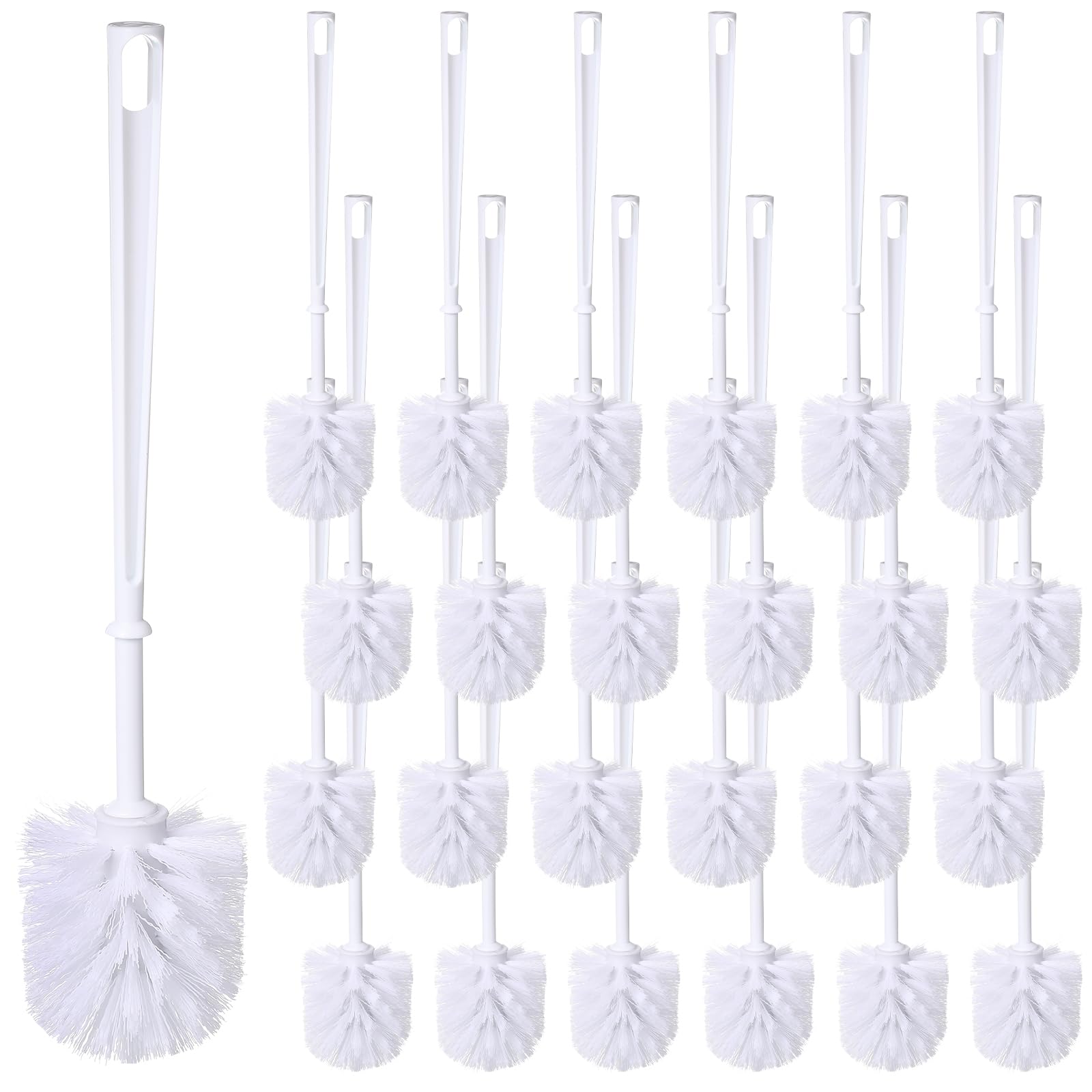 25 Pcs White Toilet Brush (25 Count)