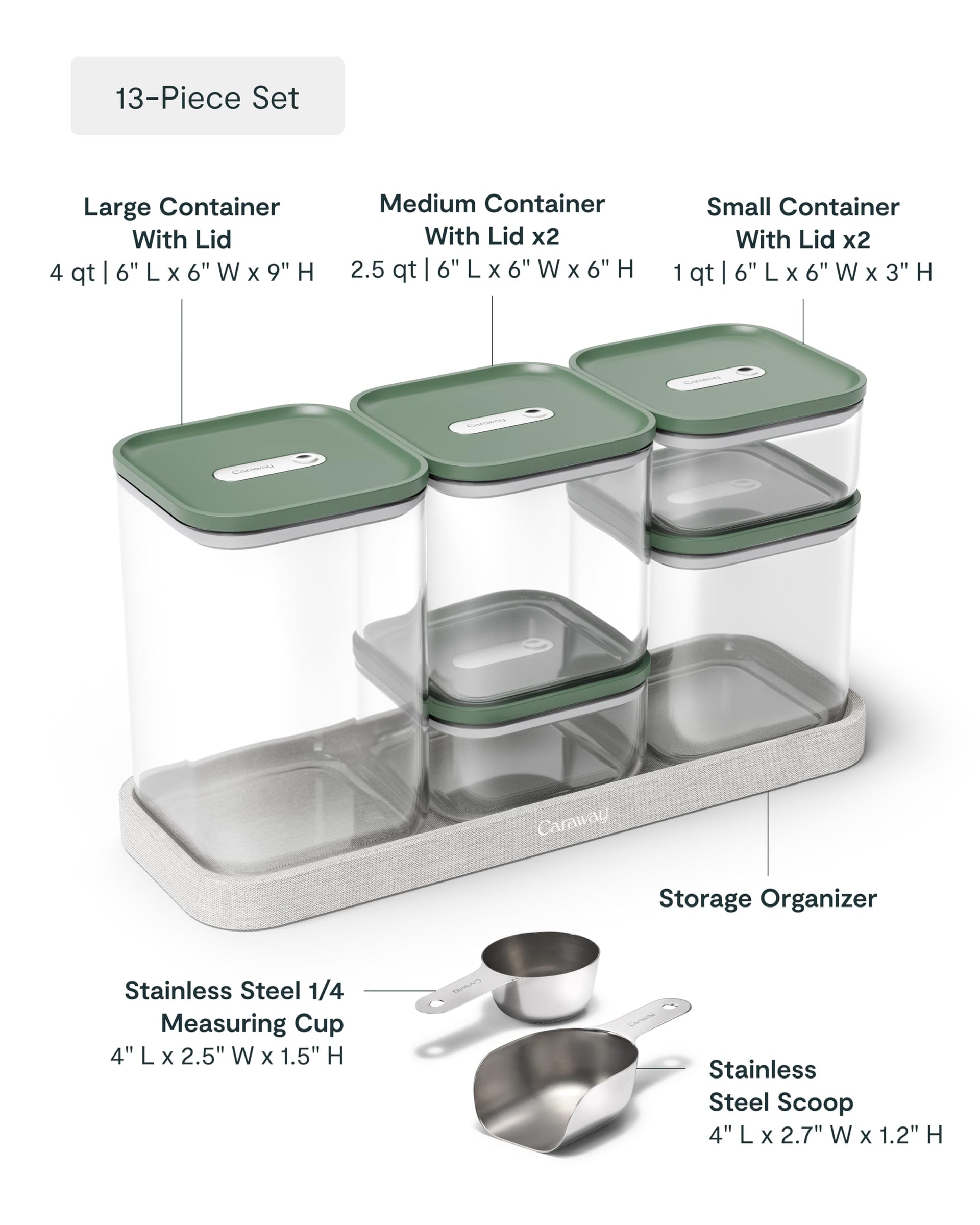 13 Piece Glass Airtight Food Storage Containers with Lids (13 Count)