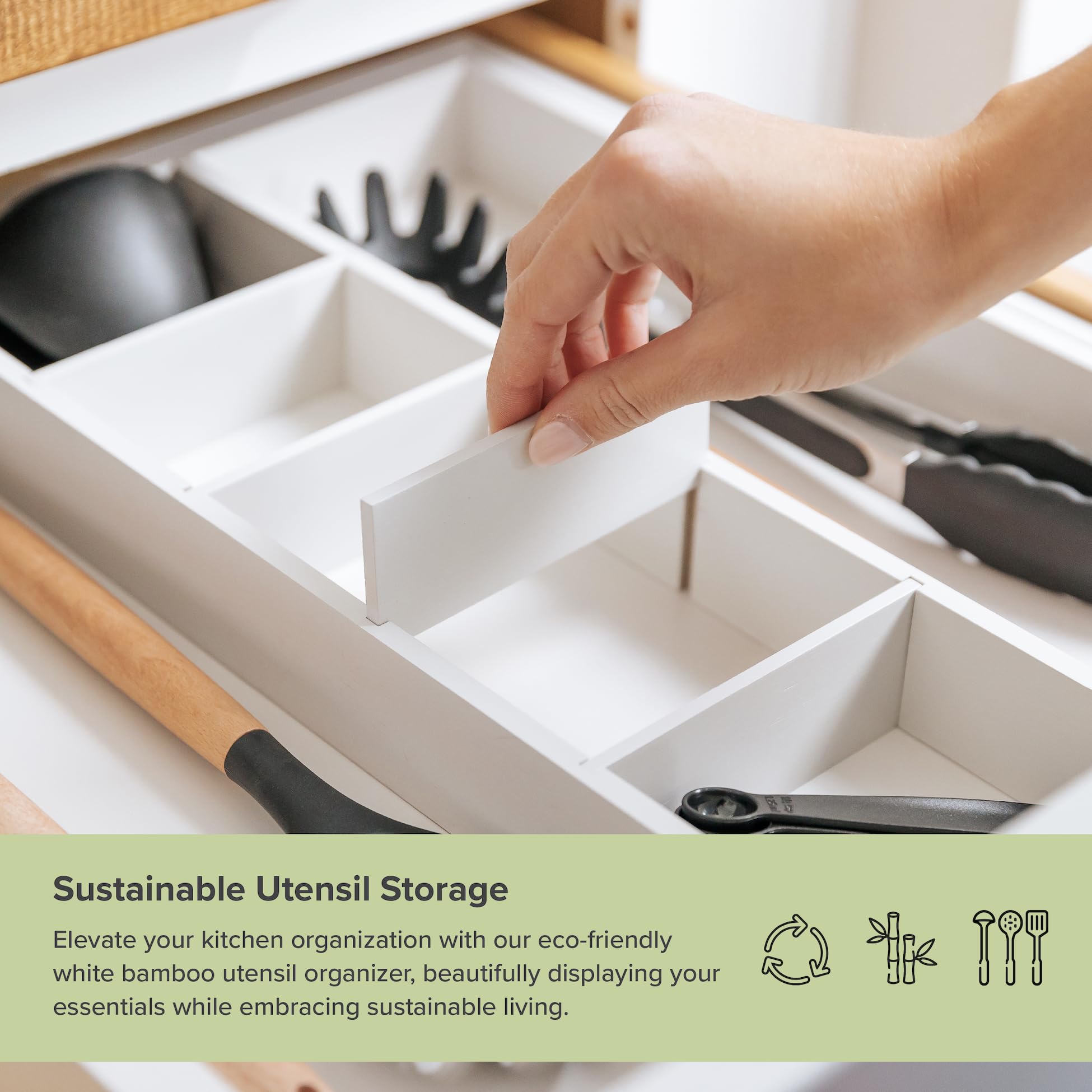 Utensil & Junk Drawer Organizer